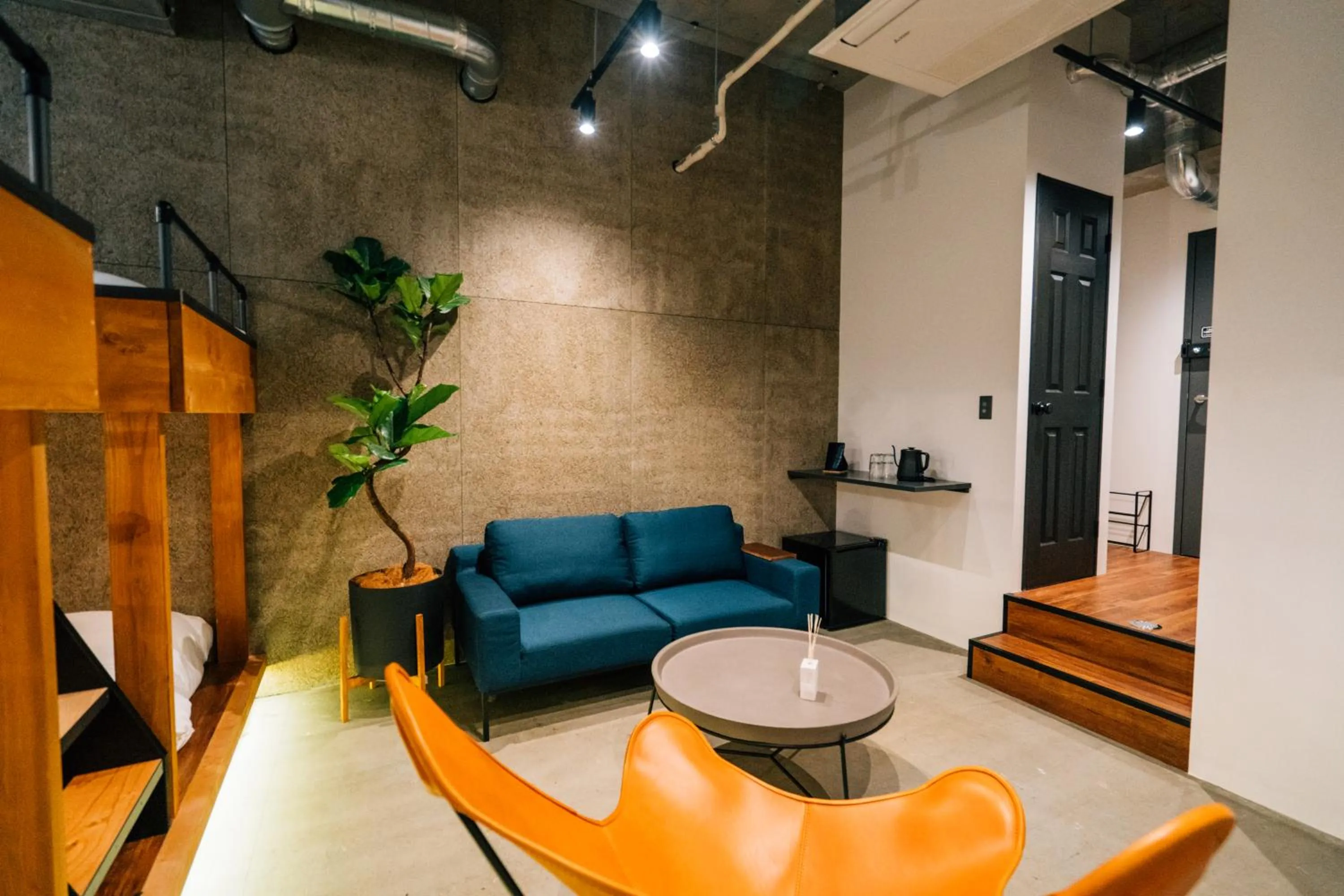 Living room in ZONK HOTEL Nakasu-Deaibashi