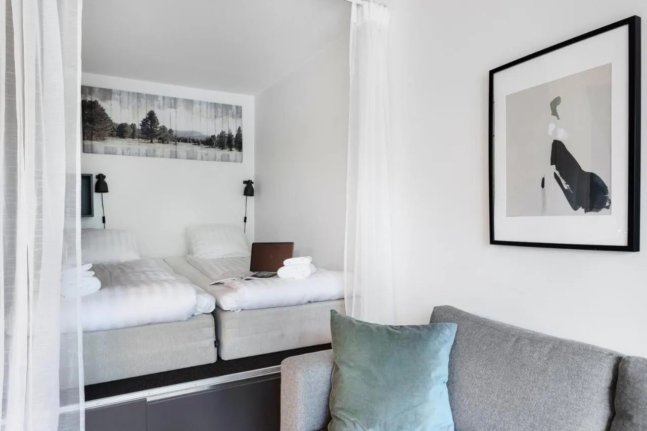 Bed in HOOM Home & Hotel Sollentuna