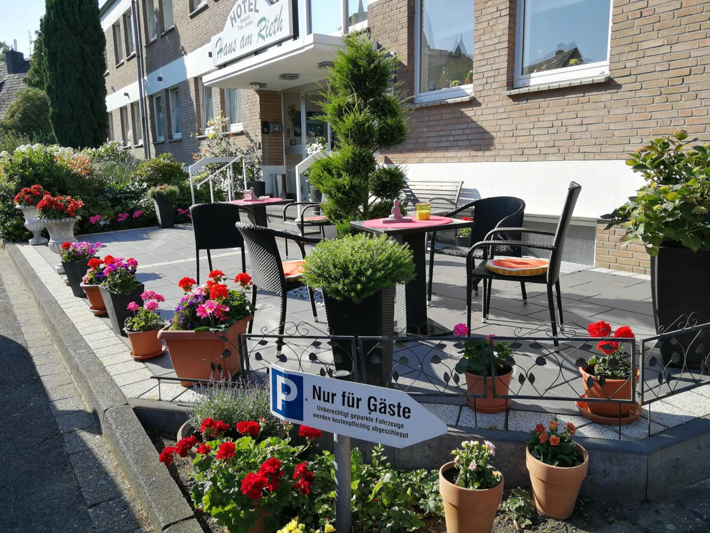 Patio in Hotel Haus am Rieth
