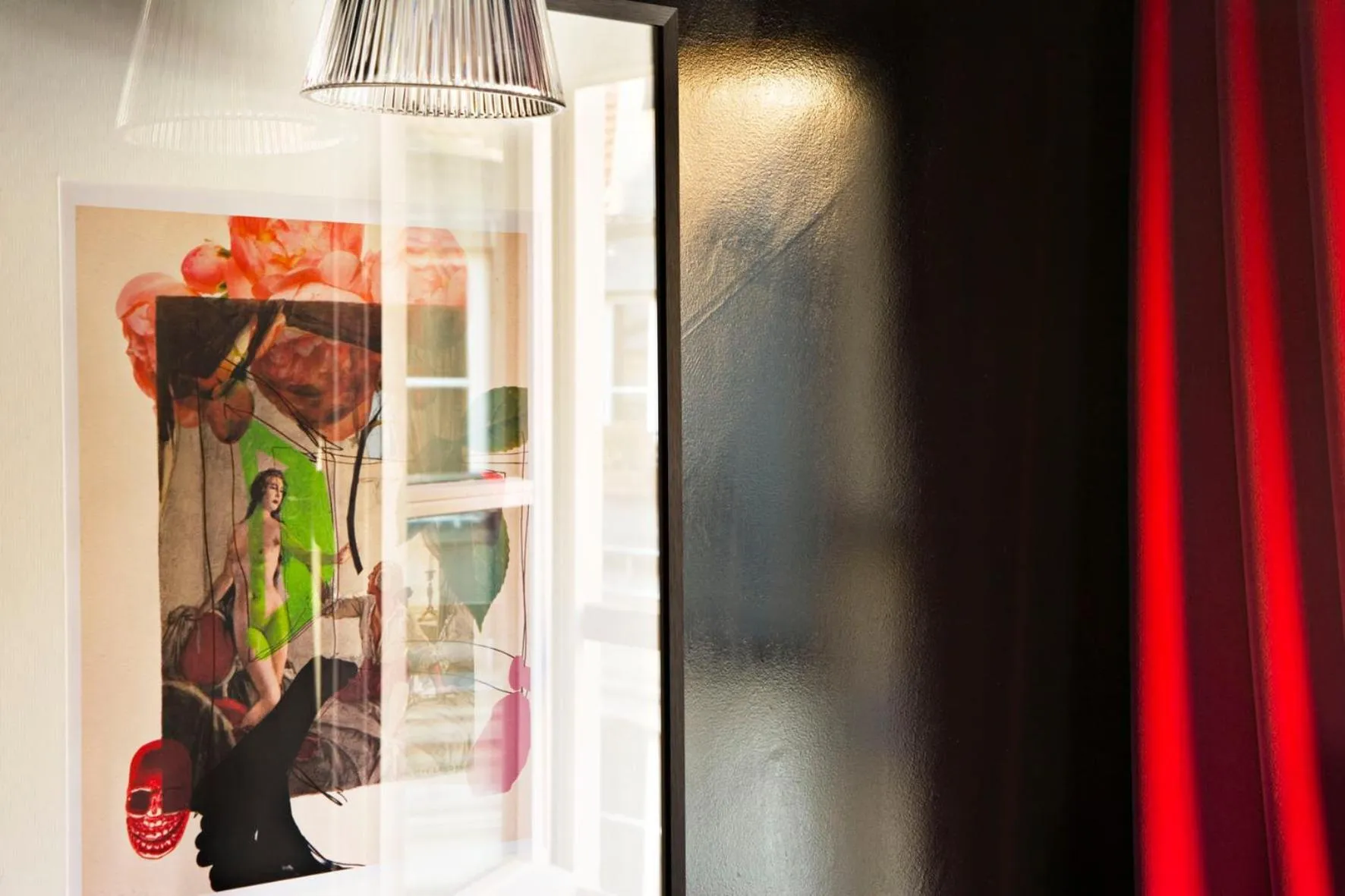 Decorative detail in Hôtel du Petit Moulin, Haute Couture hotel by Lacroix