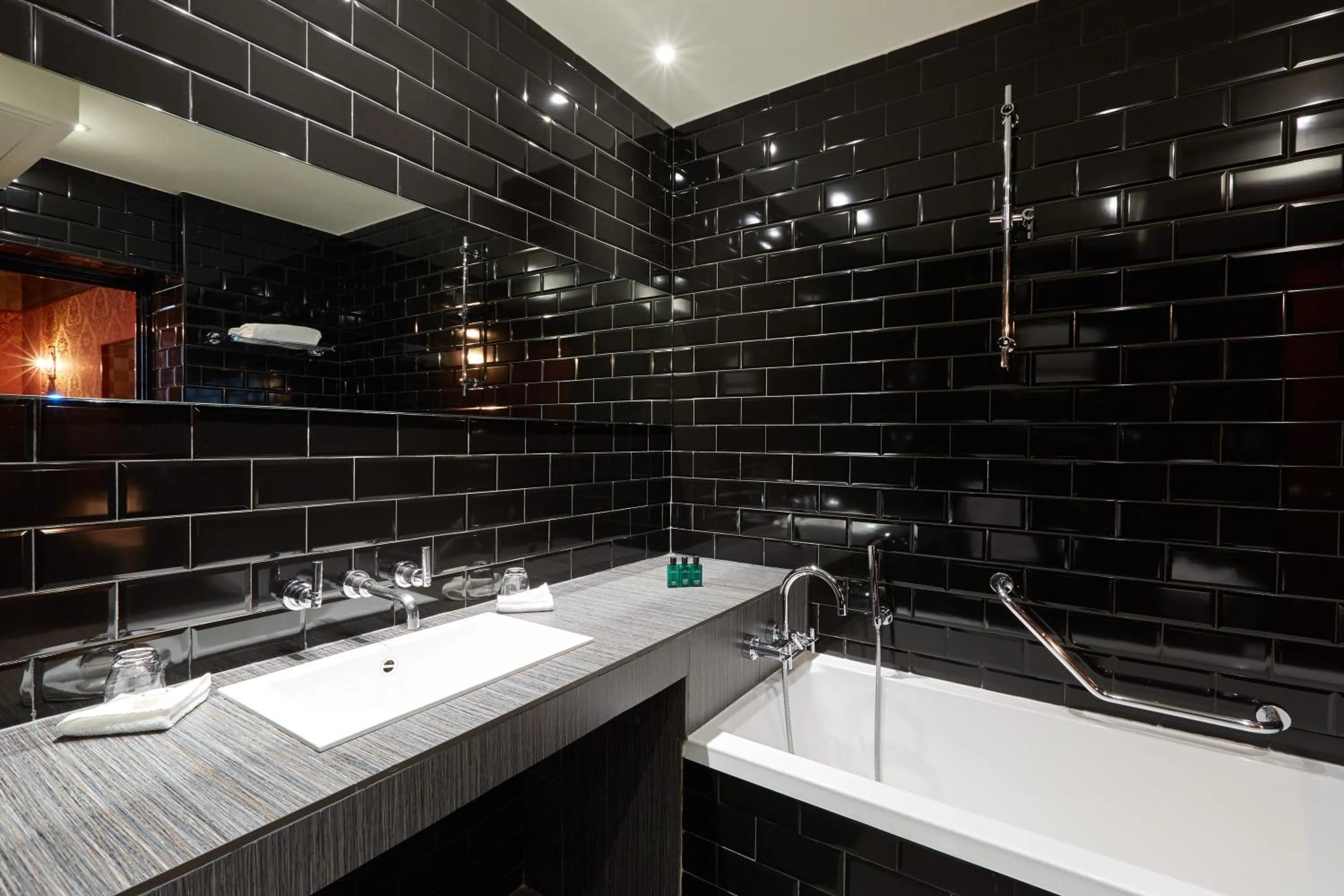 Bathroom in Hôtel du Petit Moulin, Haute Couture hotel by Lacroix