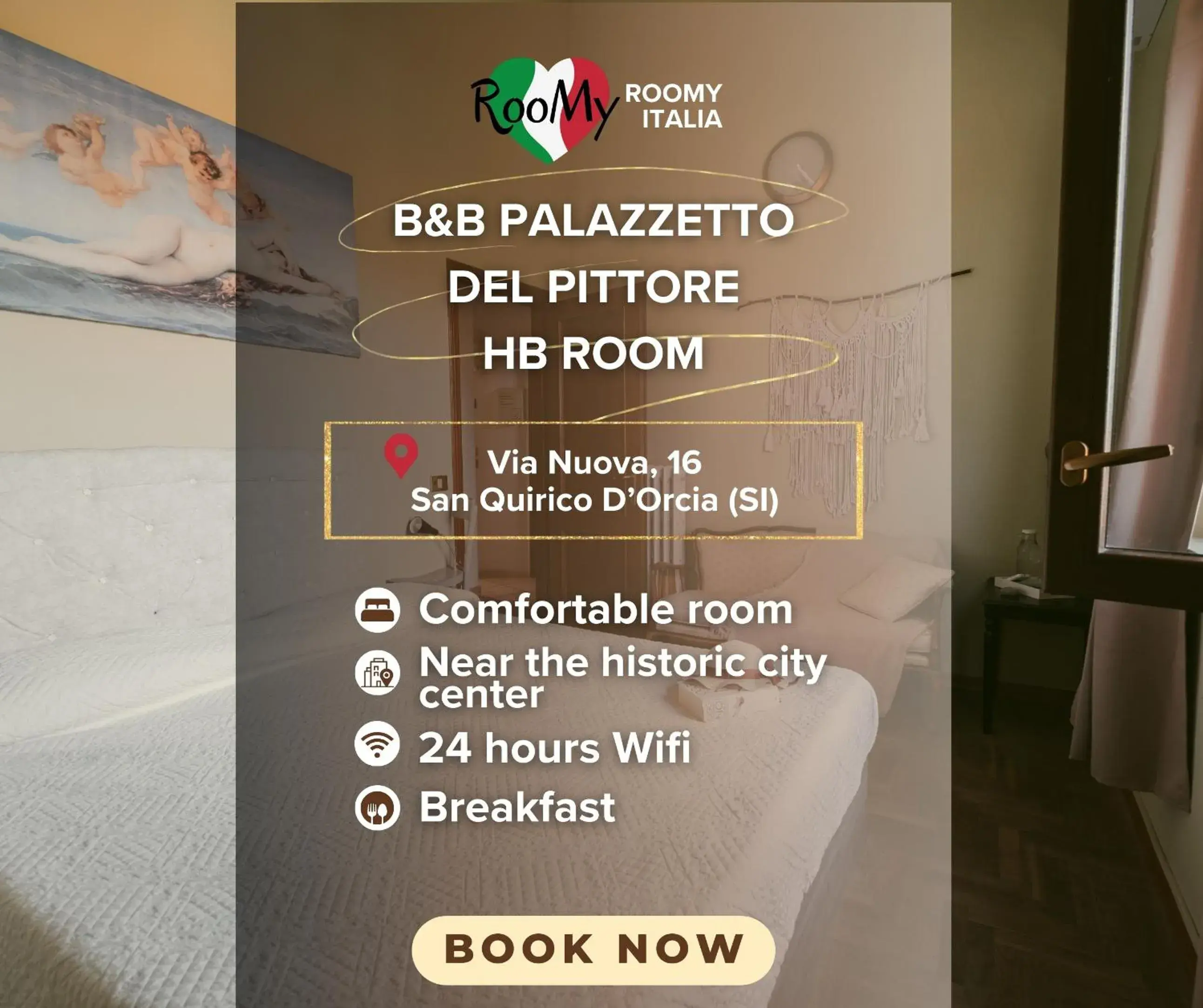 Double Room - single occupancy in Palazzetto del Pittore in San Quirico d'Orcia Double Room - single occupancy in Palazzetto del Pittore in San Quirico d'Orcia