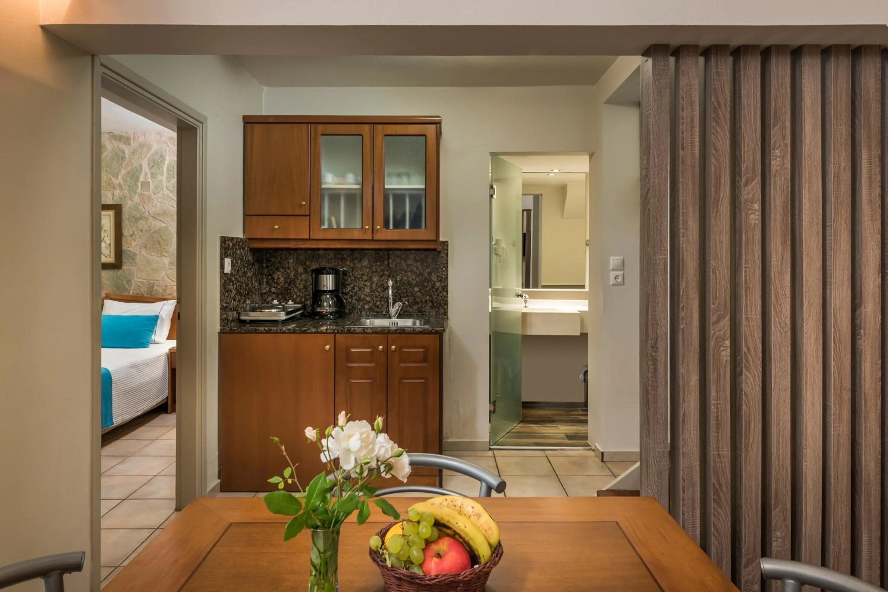 Shower in Elotis Suites