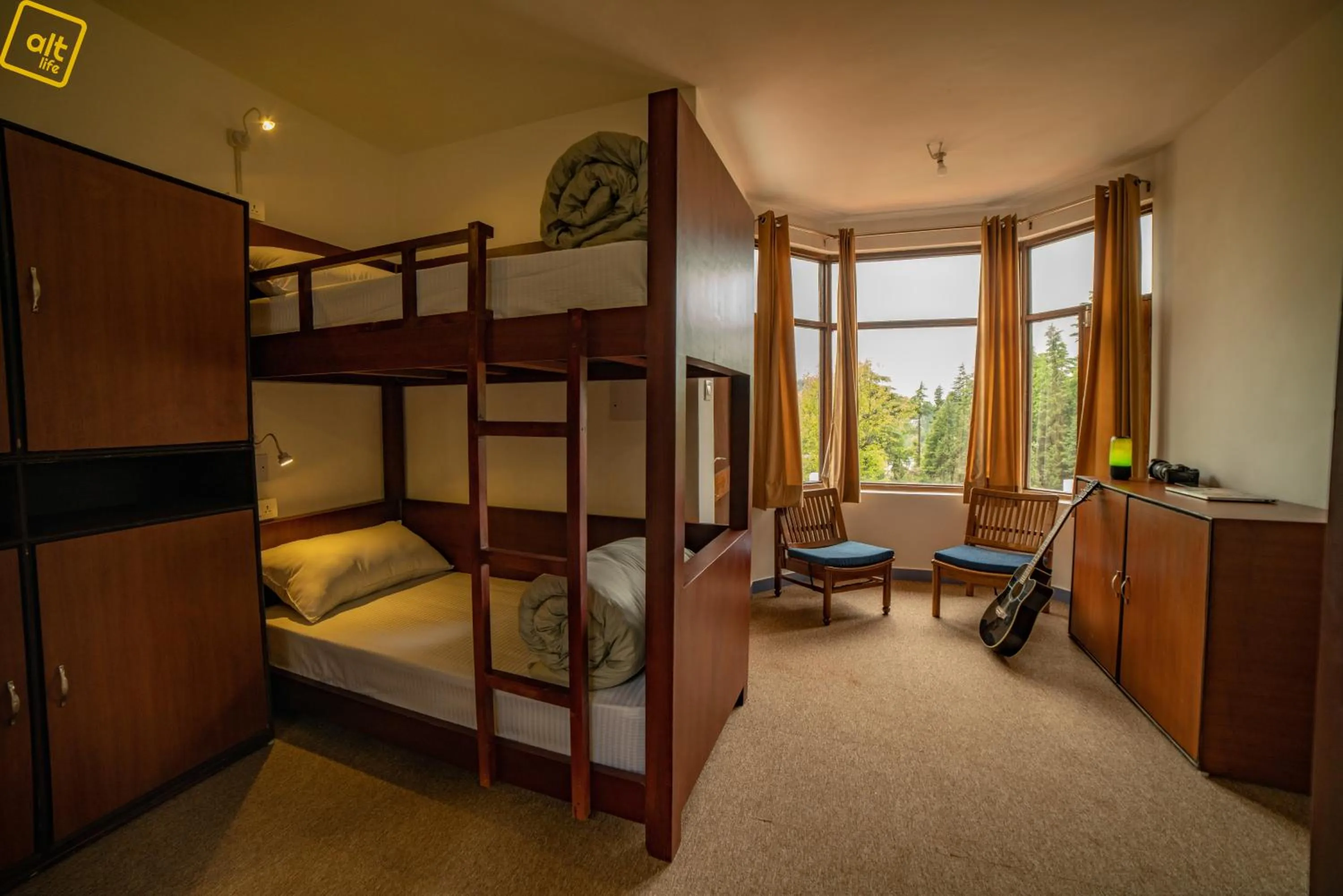 Bed in Alt Life Stays - Dharamkot Mcleodganj