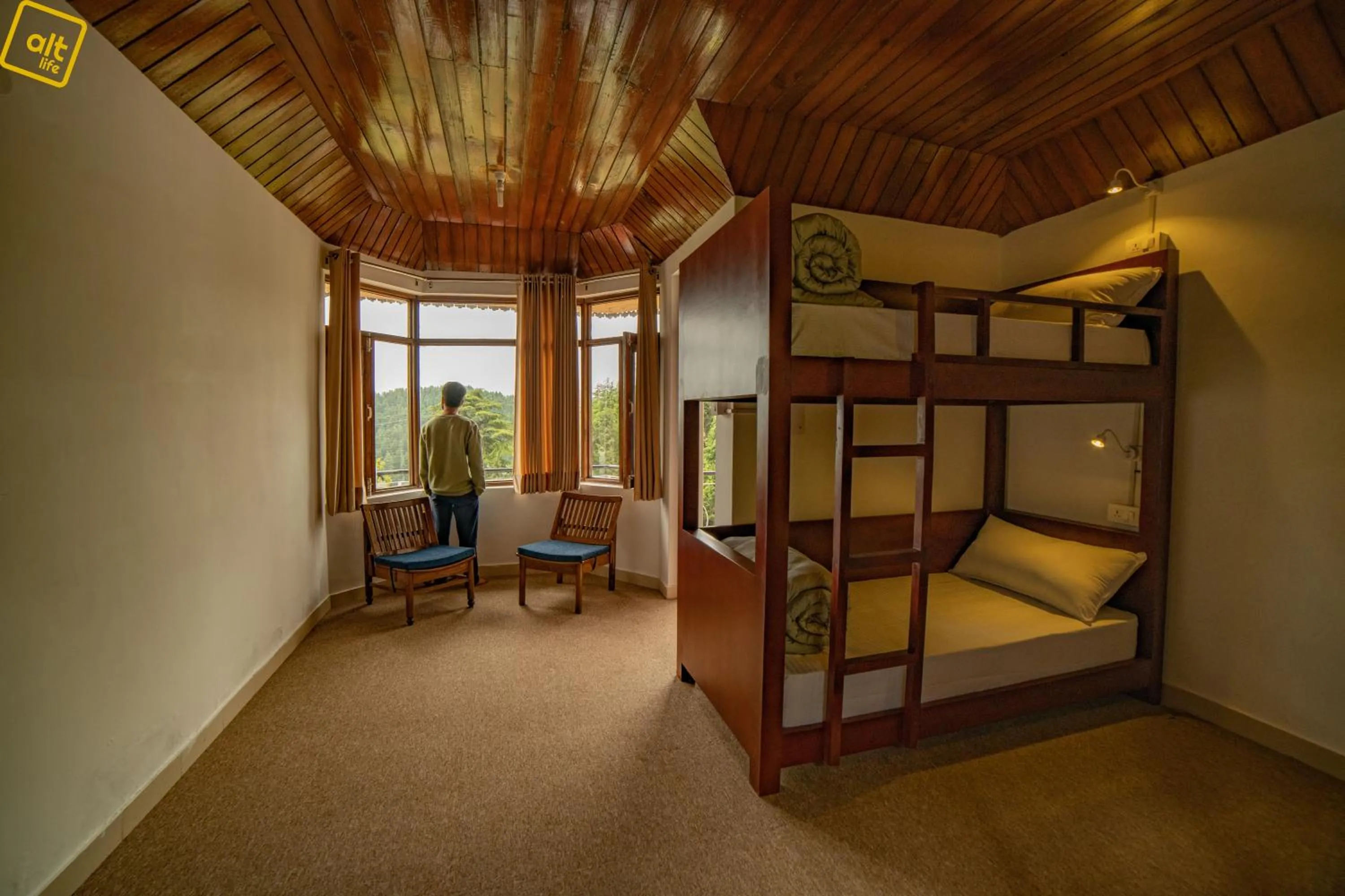 Bed in Alt Life Stays - Dharamkot Mcleodganj