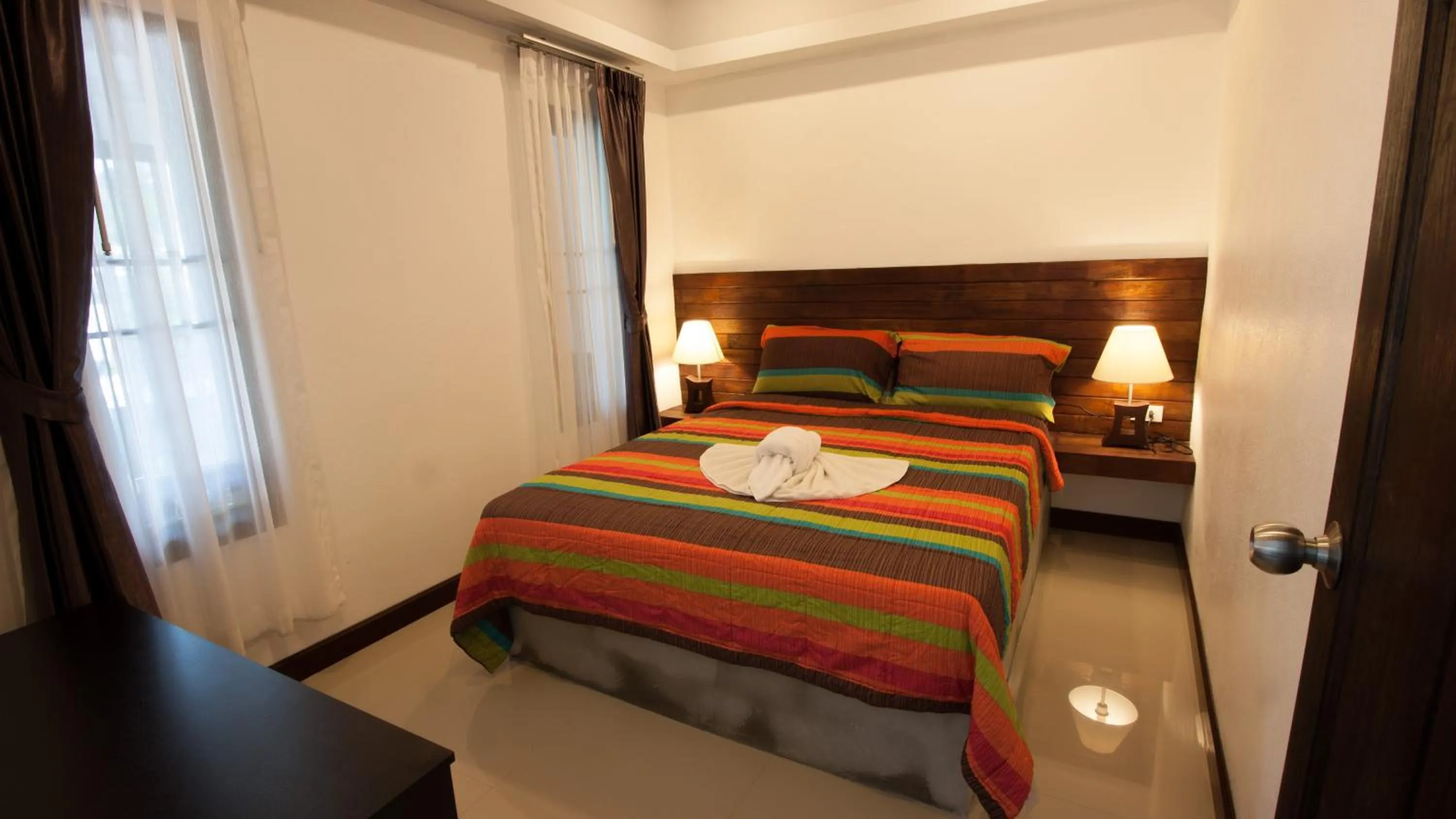 Bed in Oscar Villa Aonang Krabi