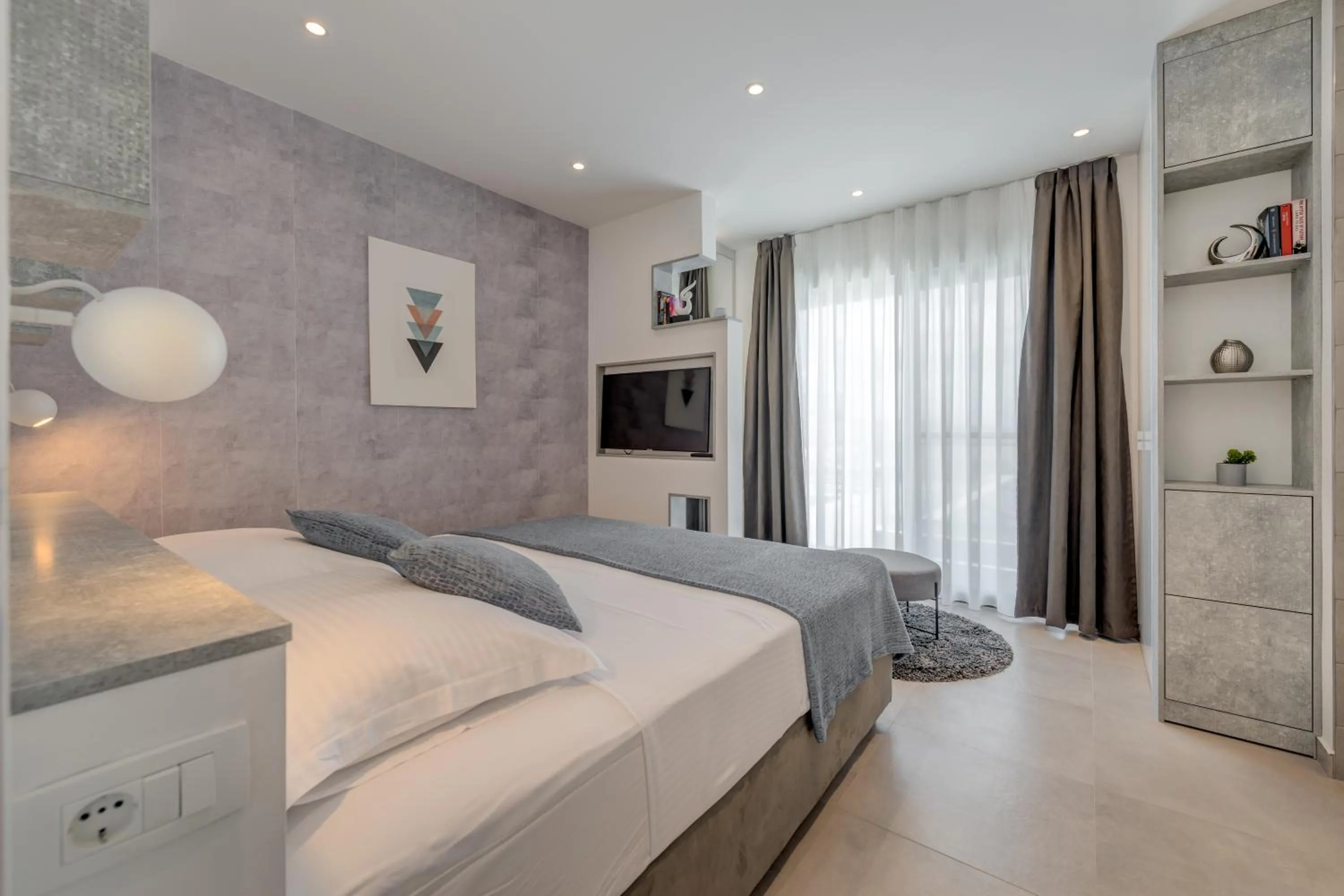 Photo of the whole room, Bed in Villa Luna Podstrana