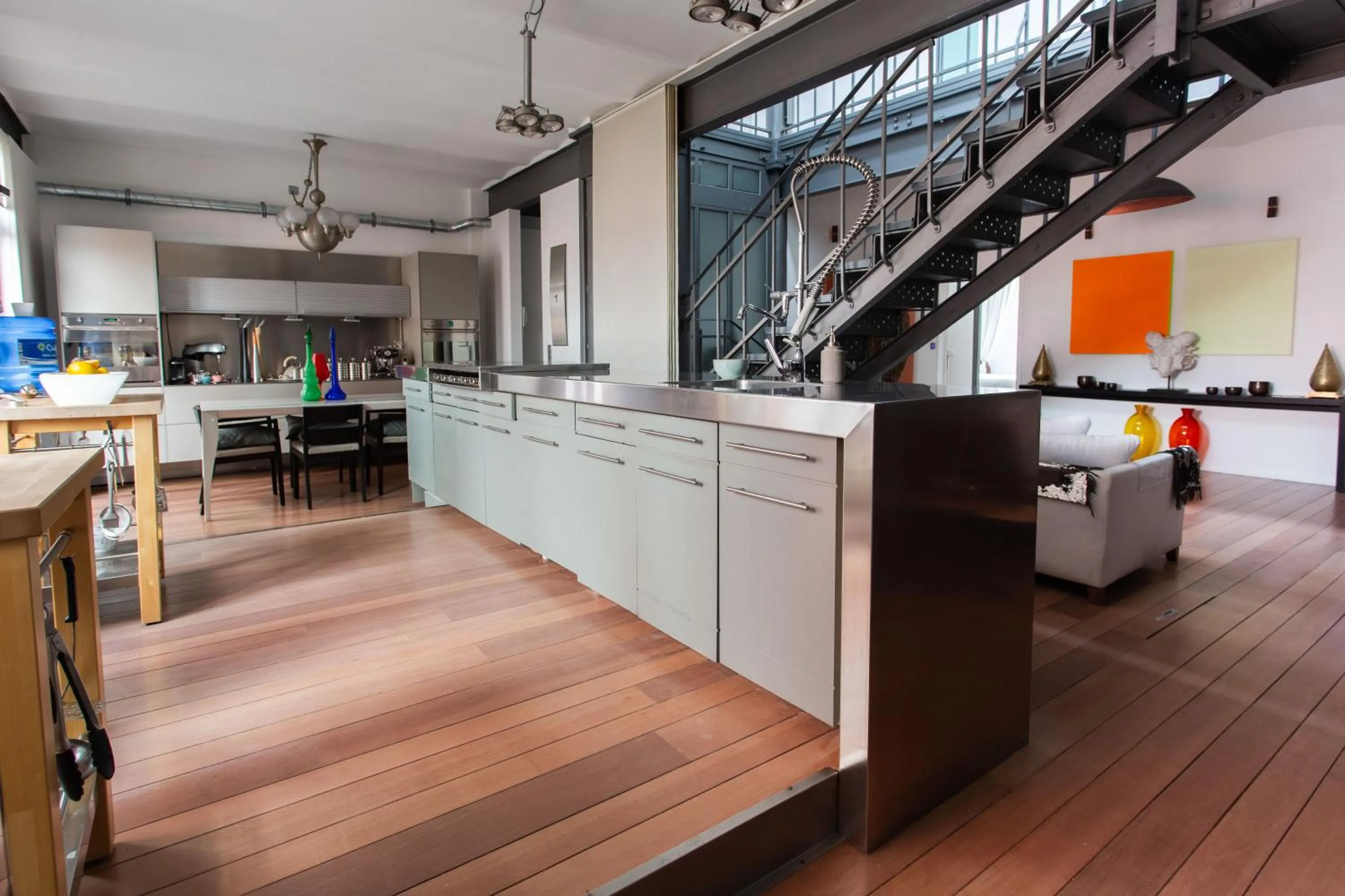 Communal kitchen in Les Lofts d'Artistes
