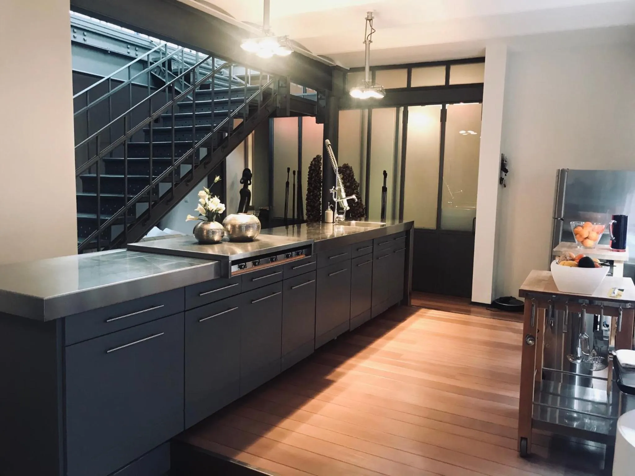 Communal kitchen in Les Lofts d'Artistes