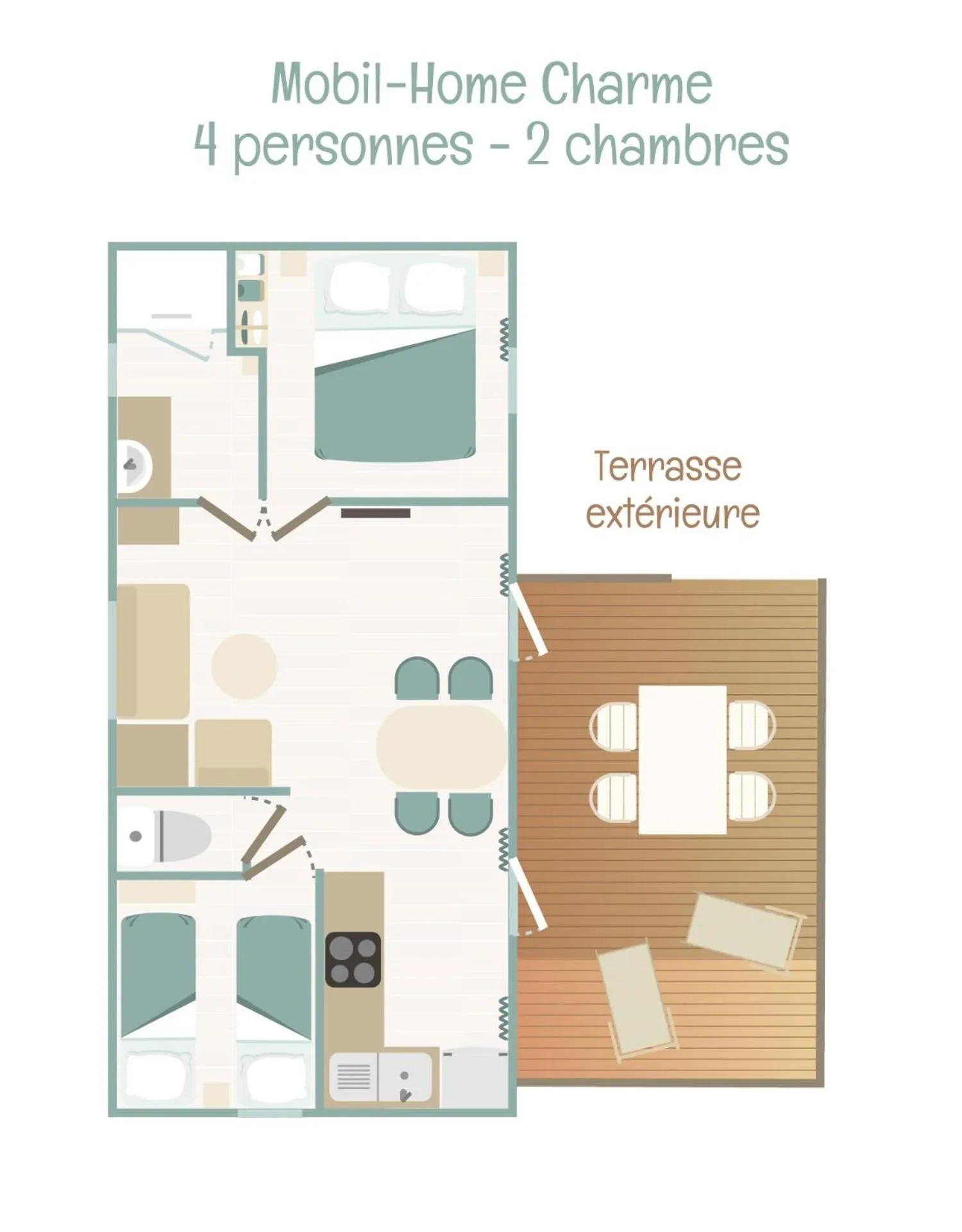 Floor plan in Camping Le Bois Fleuri