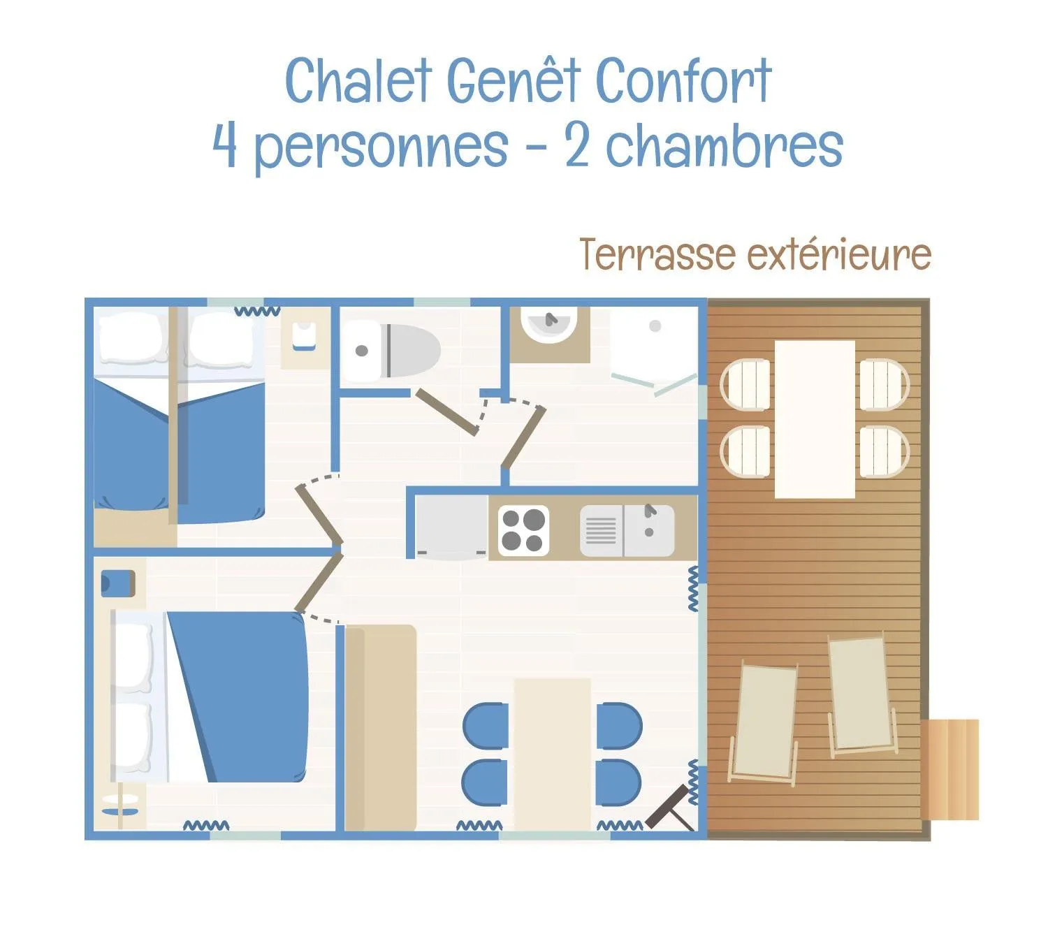 Floor plan in Camping Le Bois Fleuri