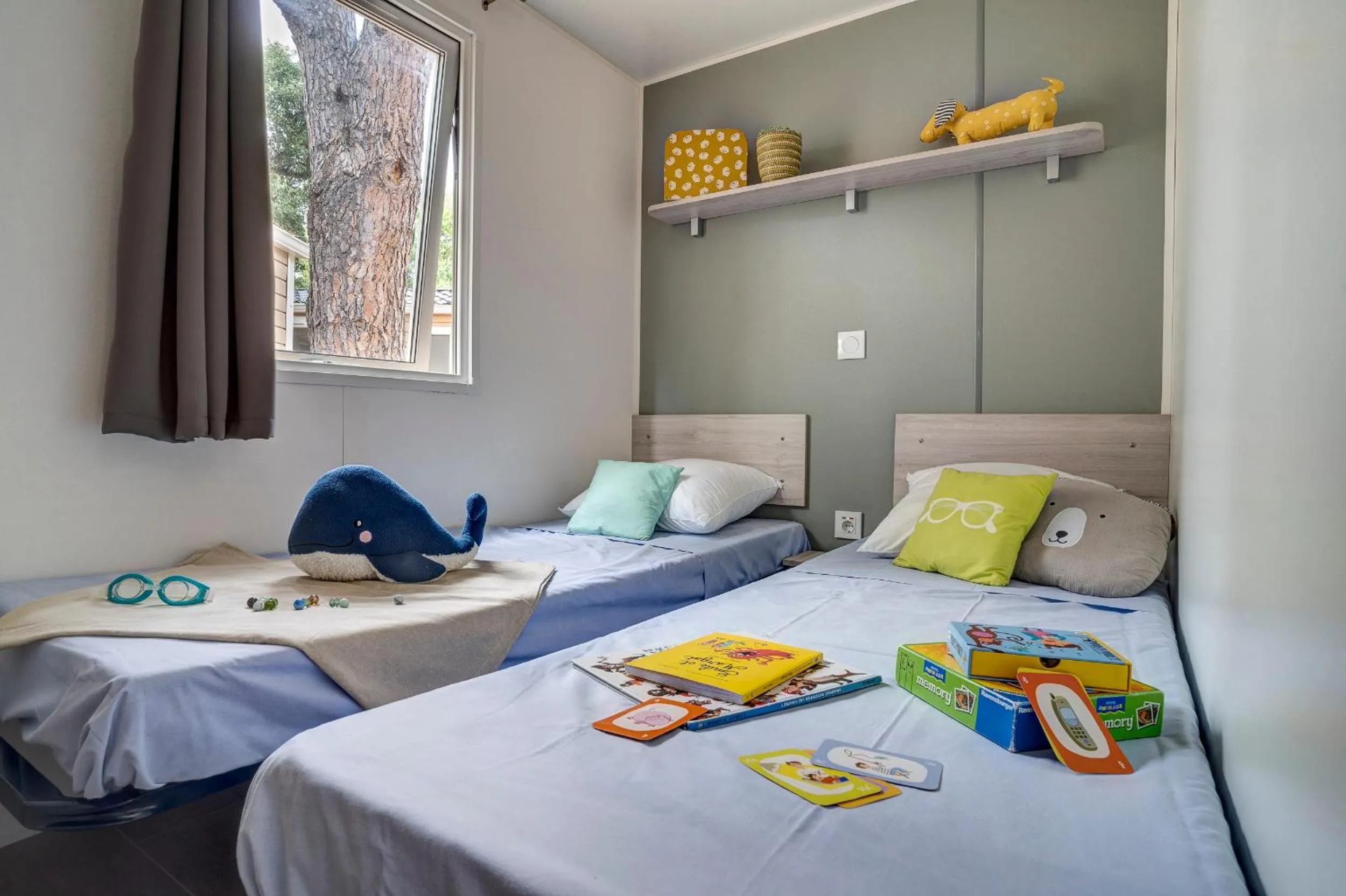 Bedroom, Bed in Camping Le Bois Fleuri