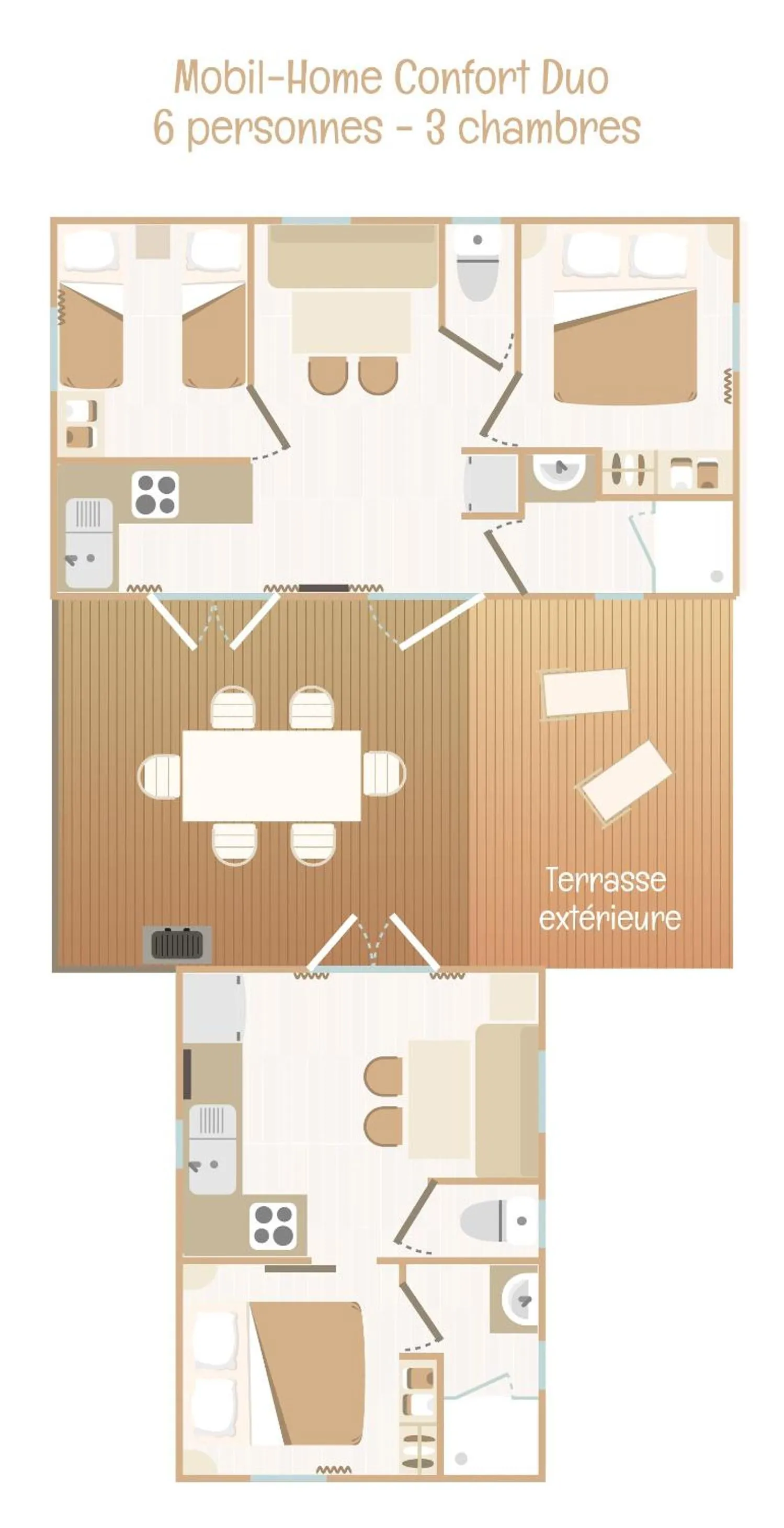 Floor plan in Camping Le Bois Fleuri