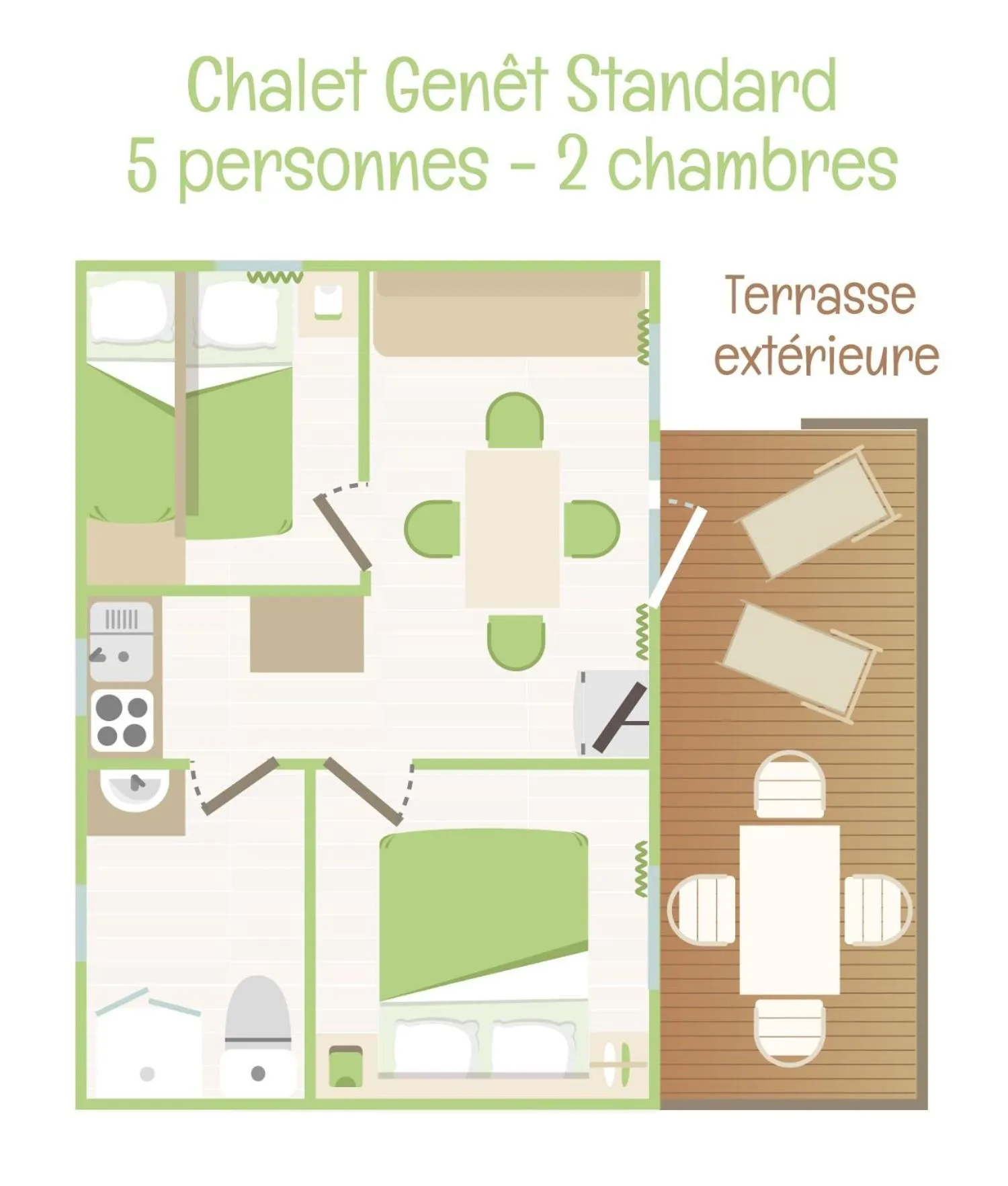 Floor plan in Camping Le Bois Fleuri