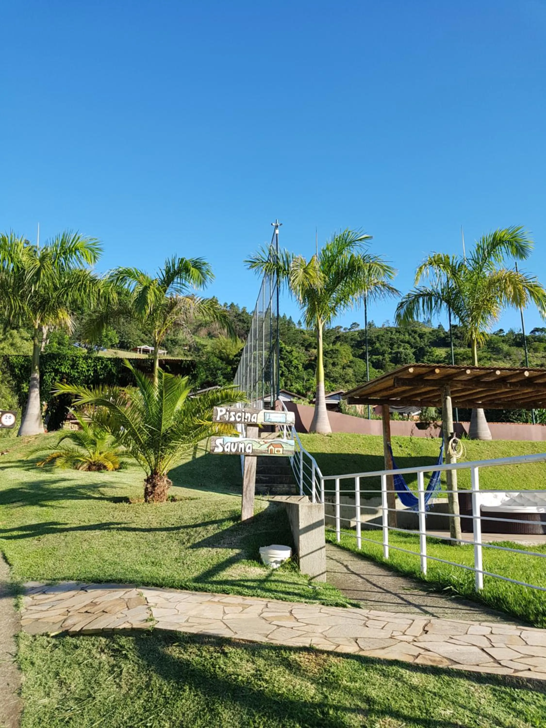 Garden view in Pousada Nefelibatas