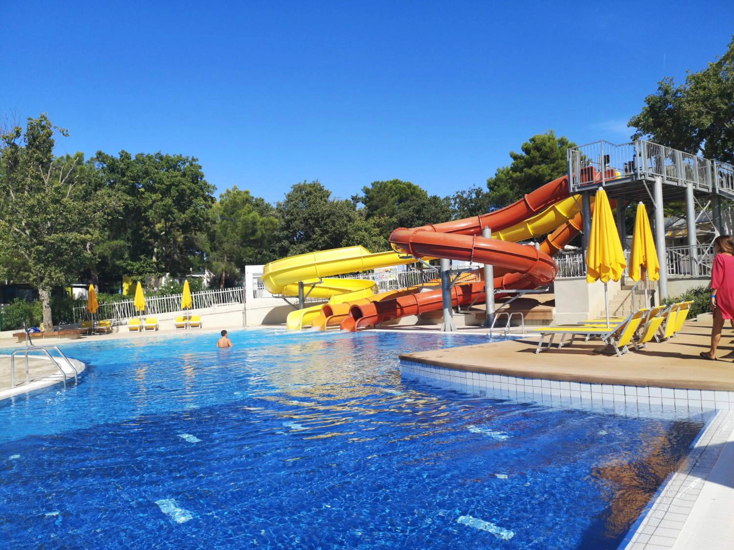 Swimming pool in West Coast Mobilhome with XXL Terrace