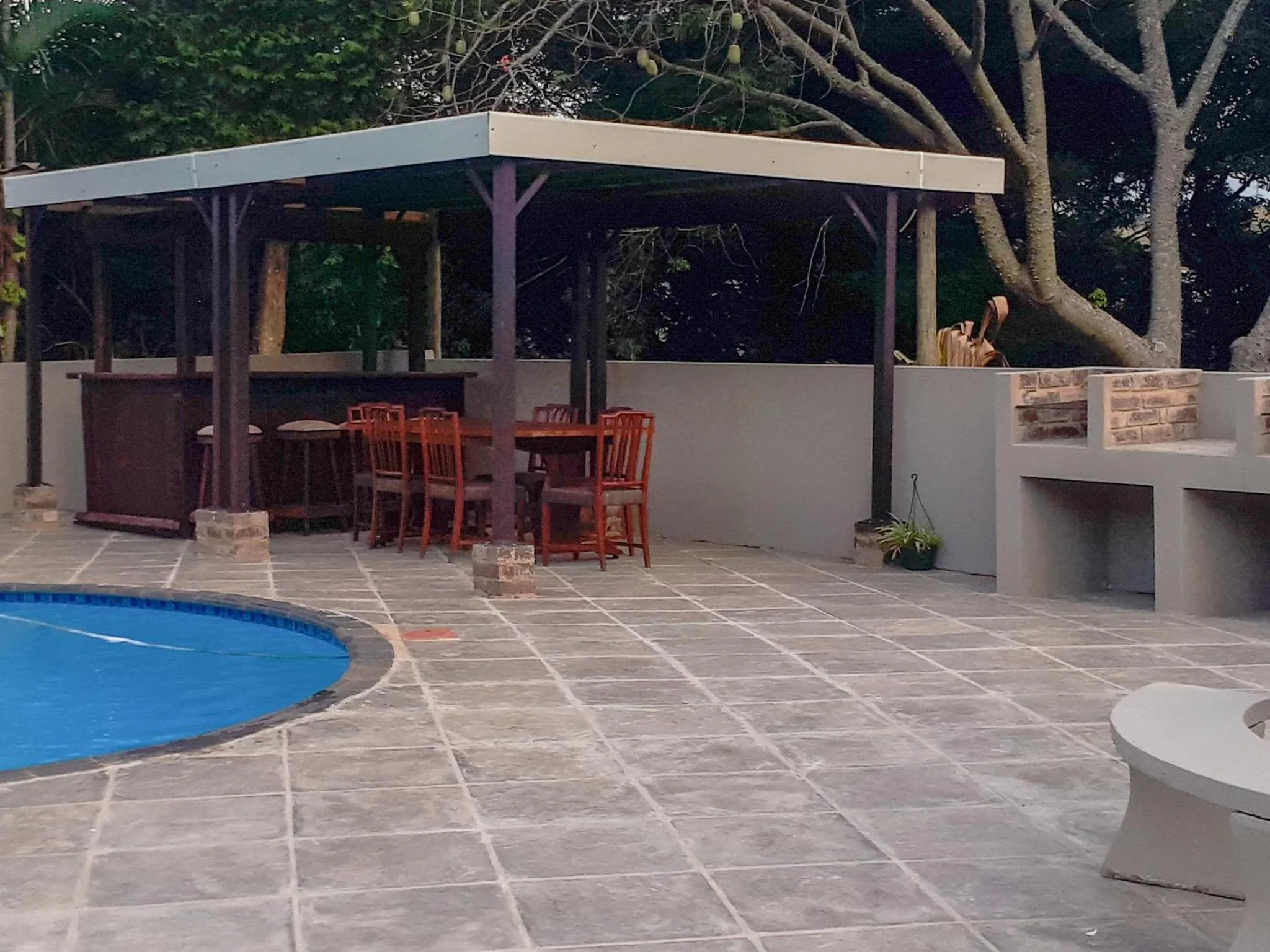 BBQ facilities in Umtamvuna View Cabanas