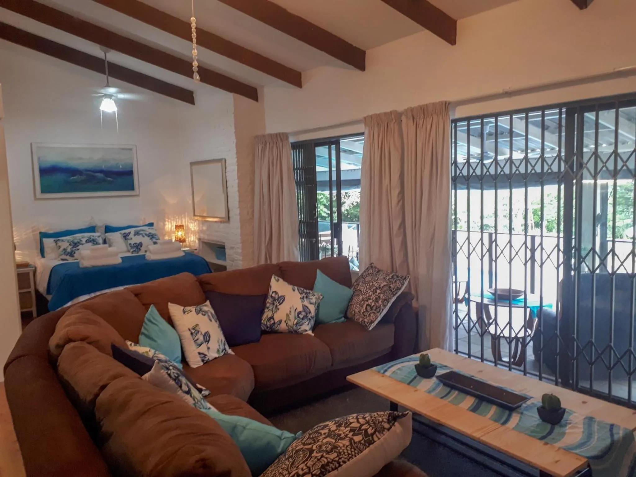 Bed in Umtamvuna View Cabanas