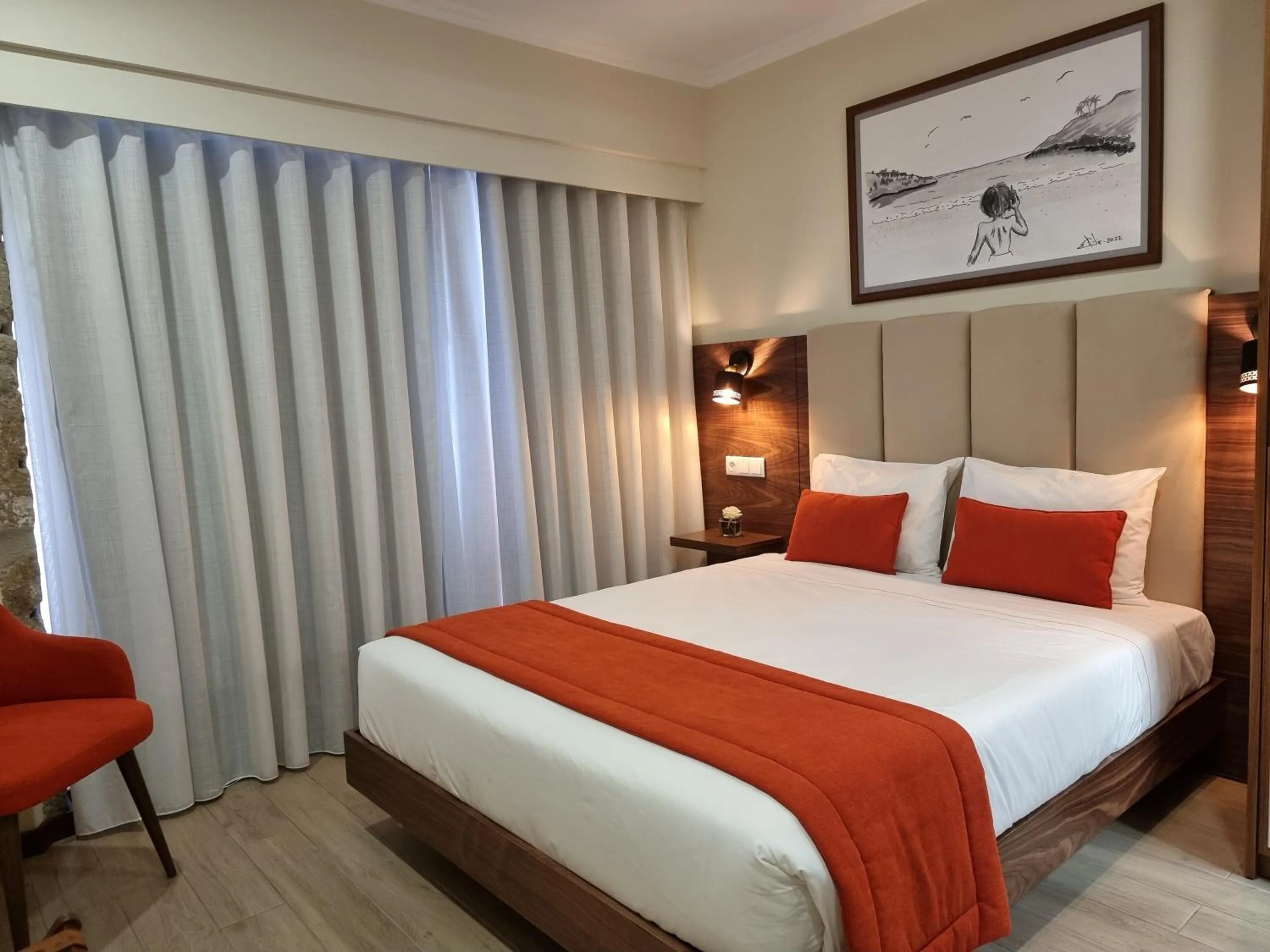 Bed in Memória Charming House