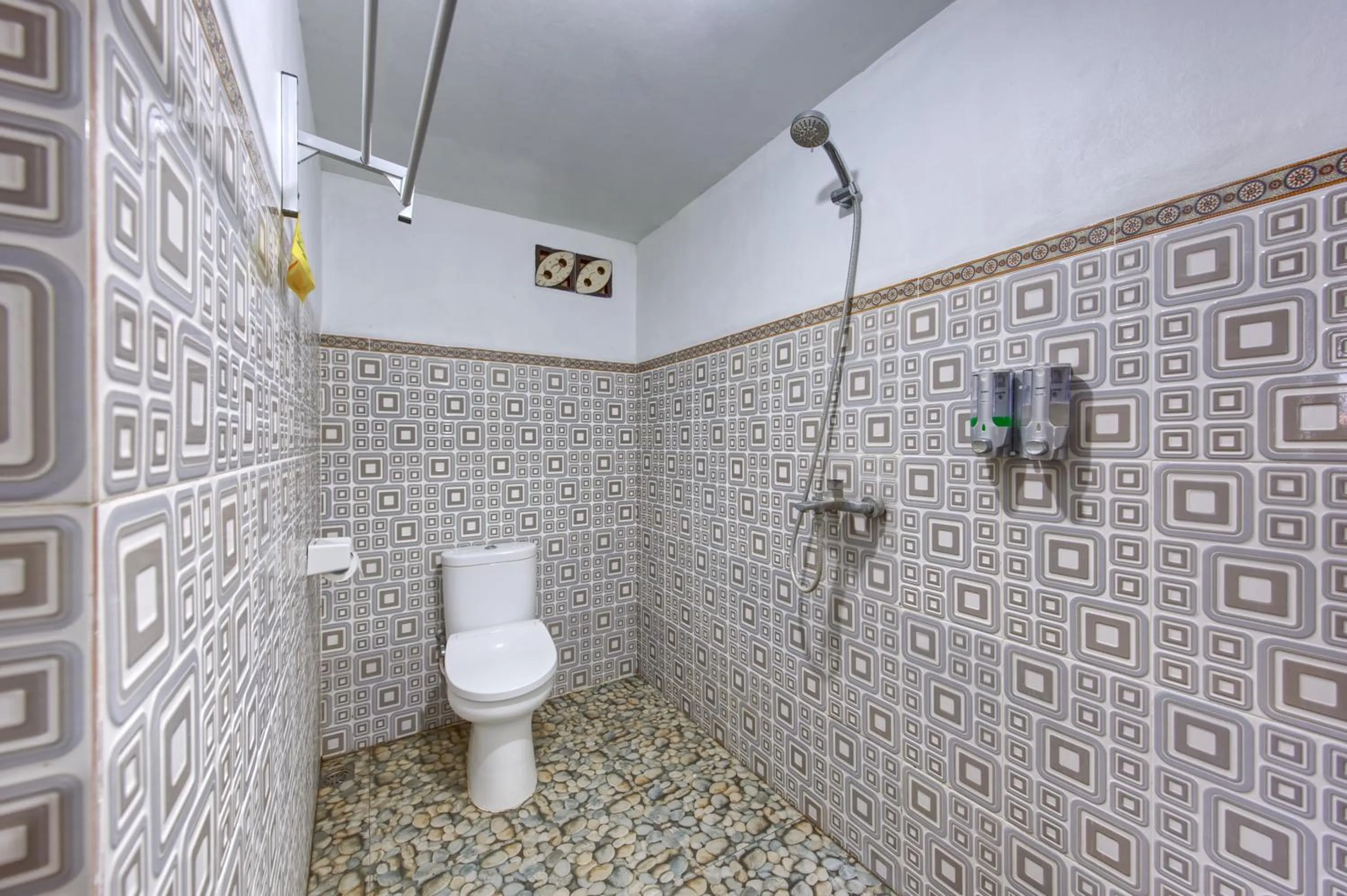 Shower in Santen Beach Bungalows