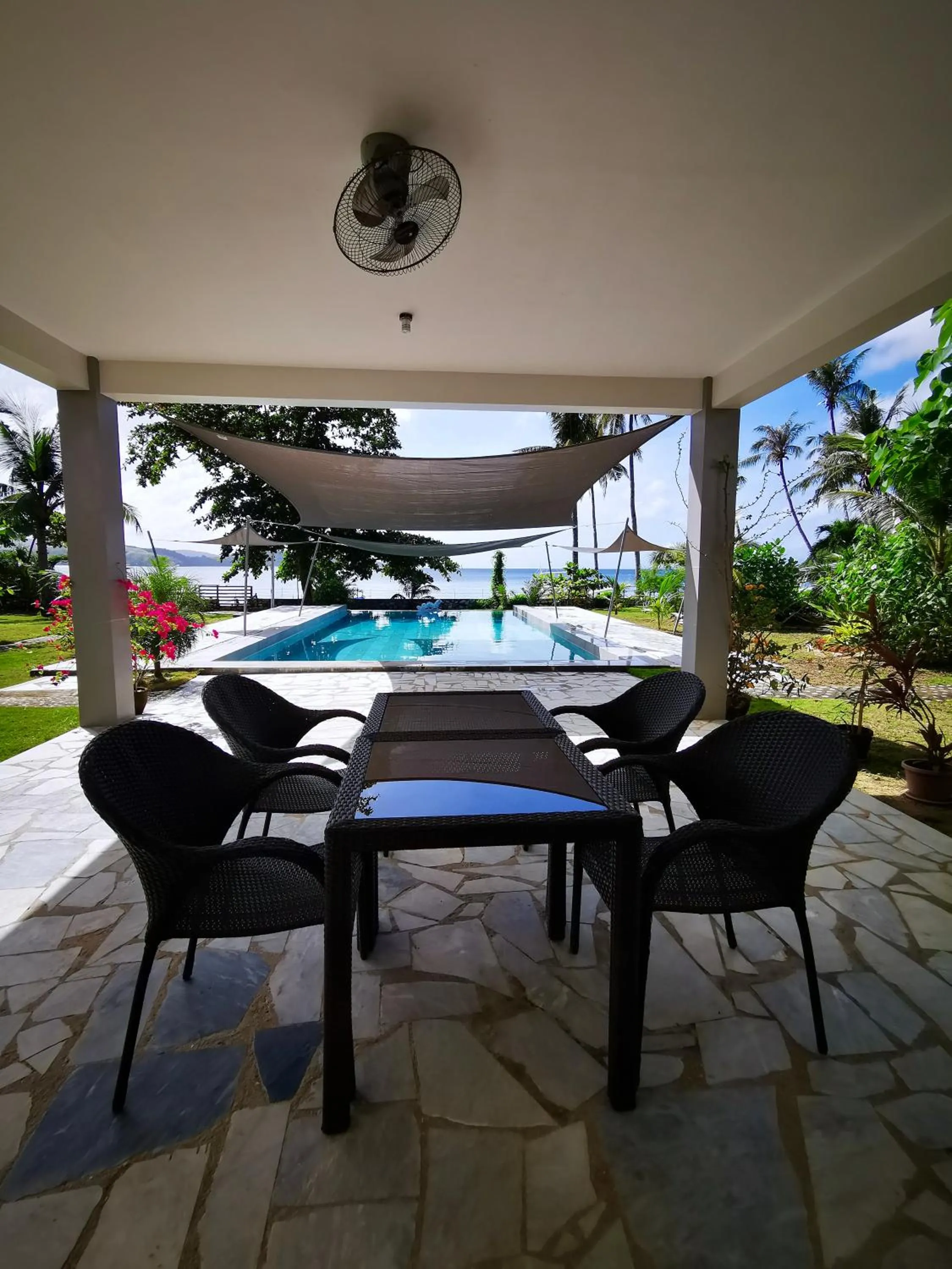 Patio in Sunset Cove Beach & Dive Resort