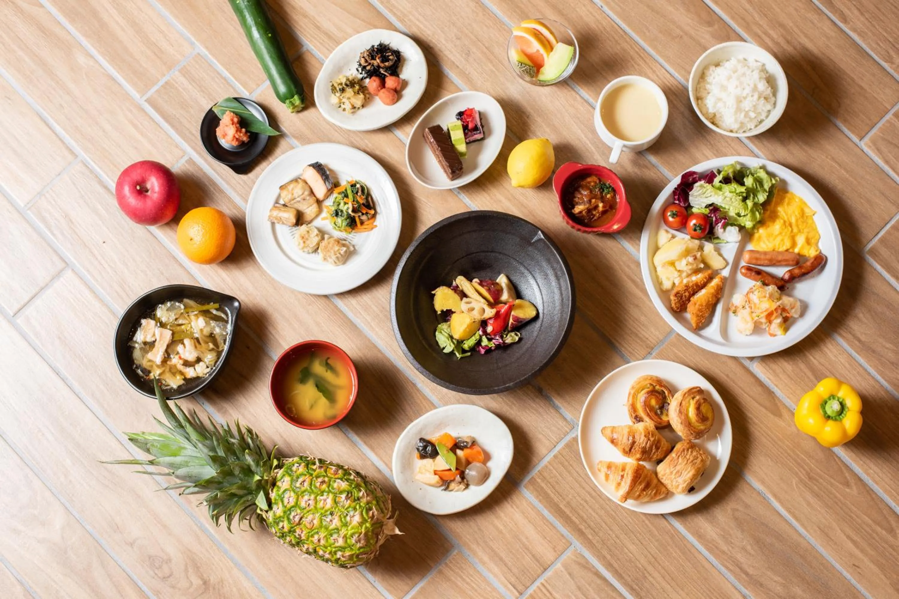 Buffet breakfast in Hotel Vista Fukuoka Nakasu-Kawabata