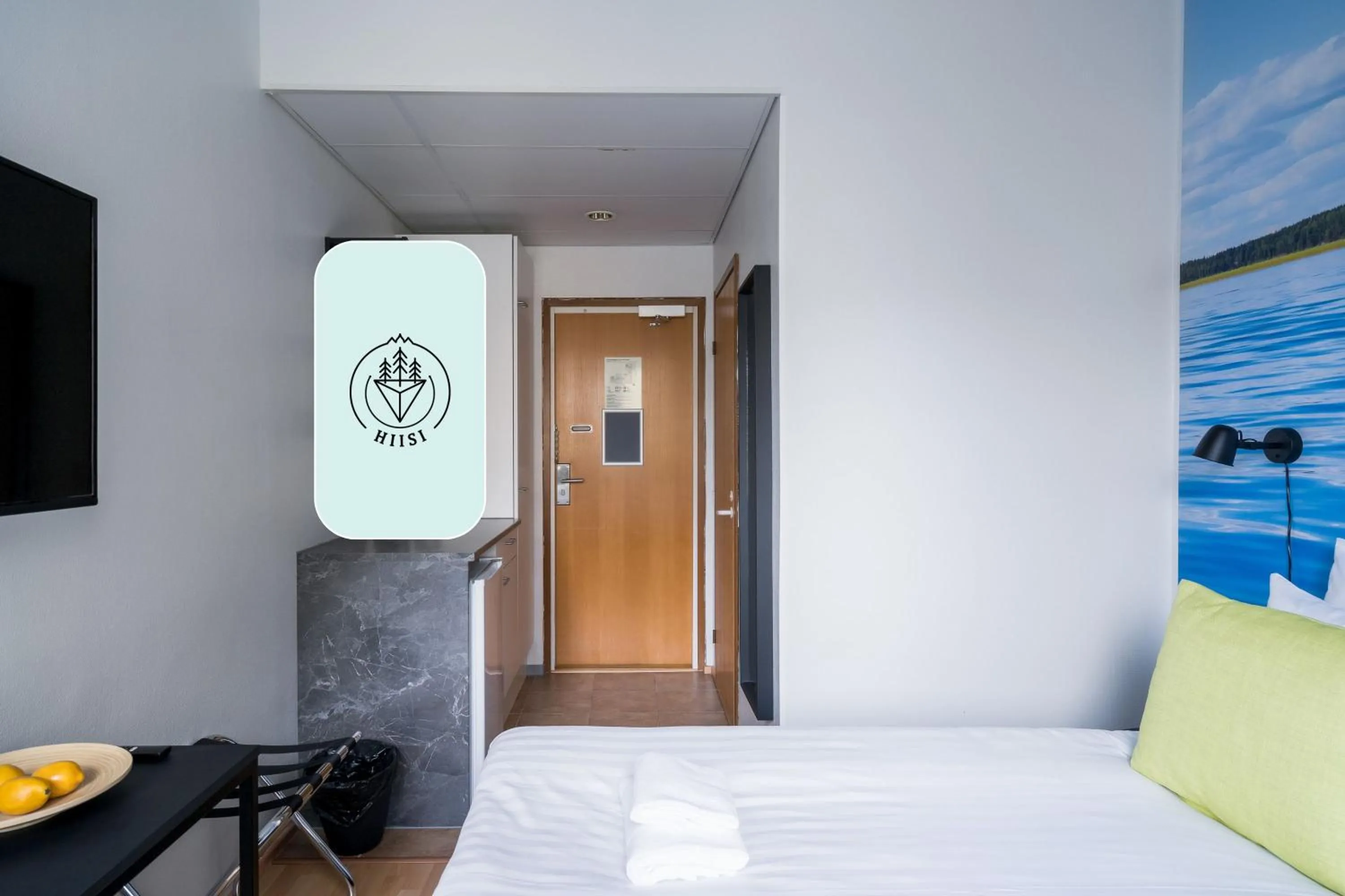 Bed in Hiisi Hotel Lohja