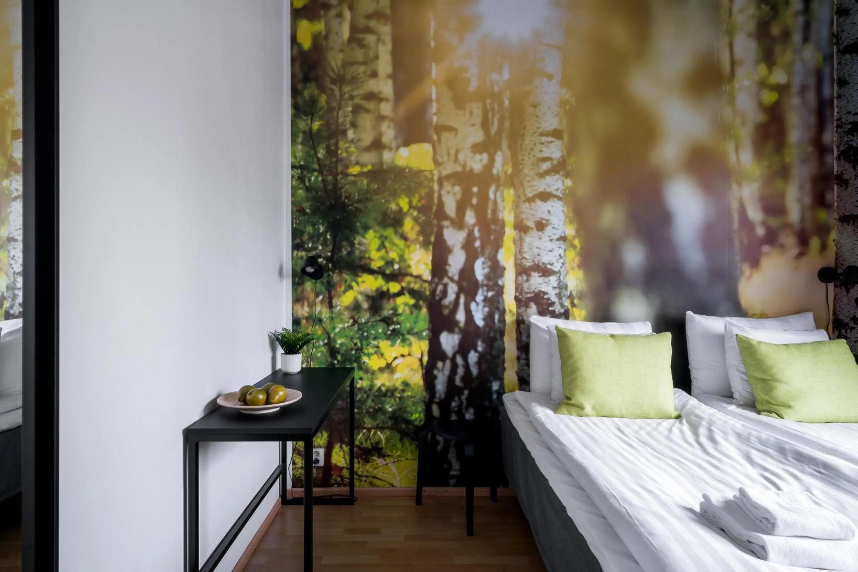 Bed in Hiisi Hotel Lohja