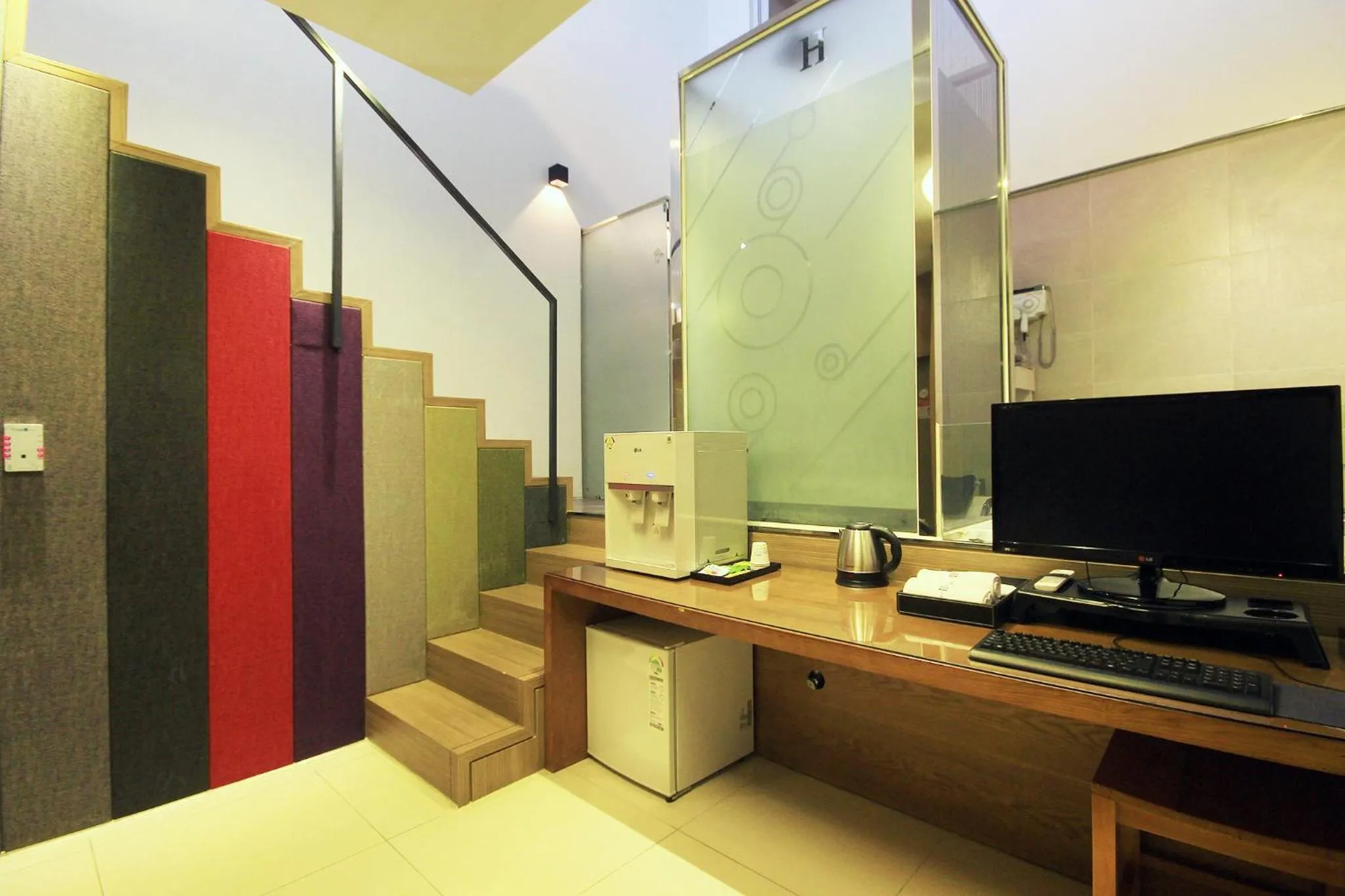 Decorative detail in H Drive Hotel