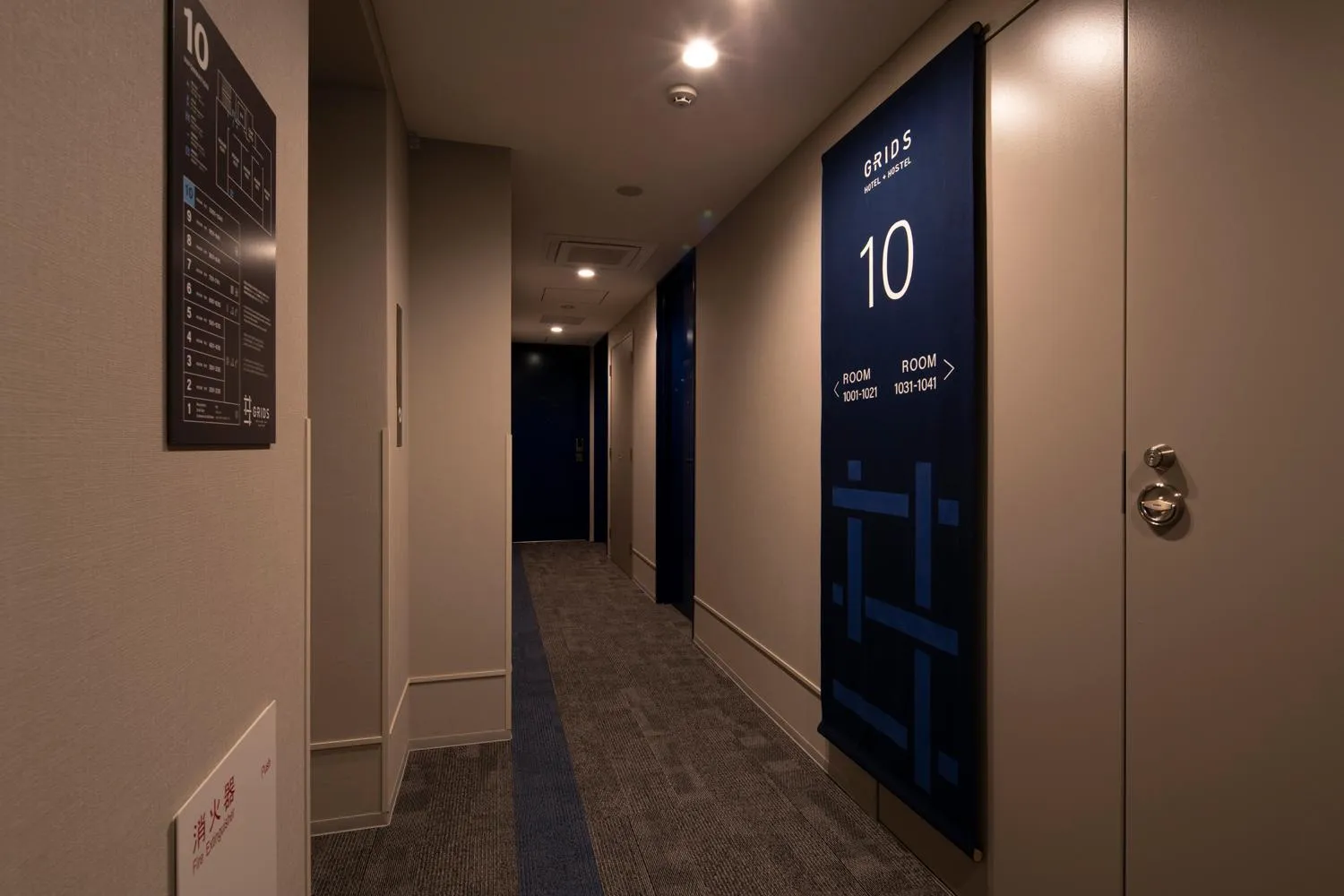 Area and facilities in Grids Tokyo Ueno Hotel&Hostel