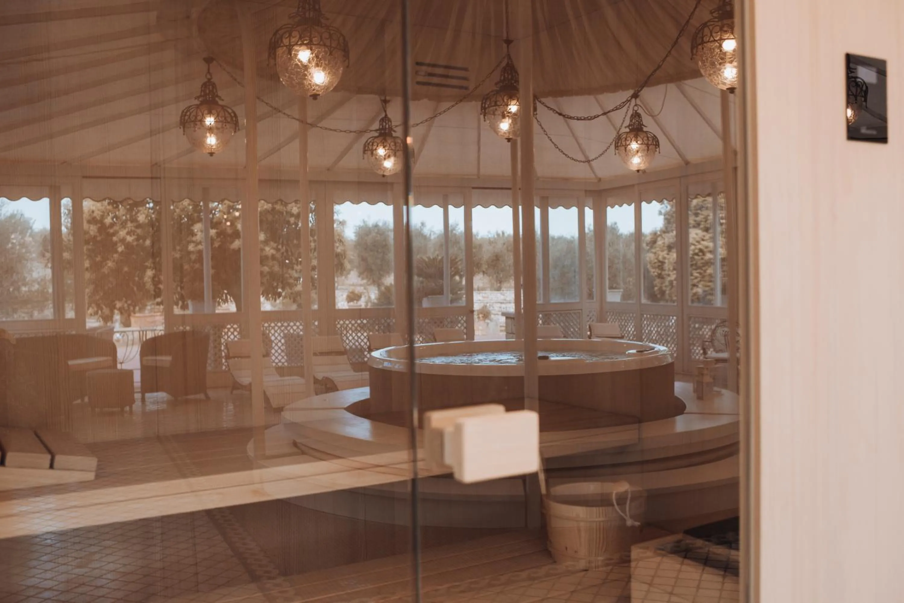 Sauna in Villa delle Querce Resort