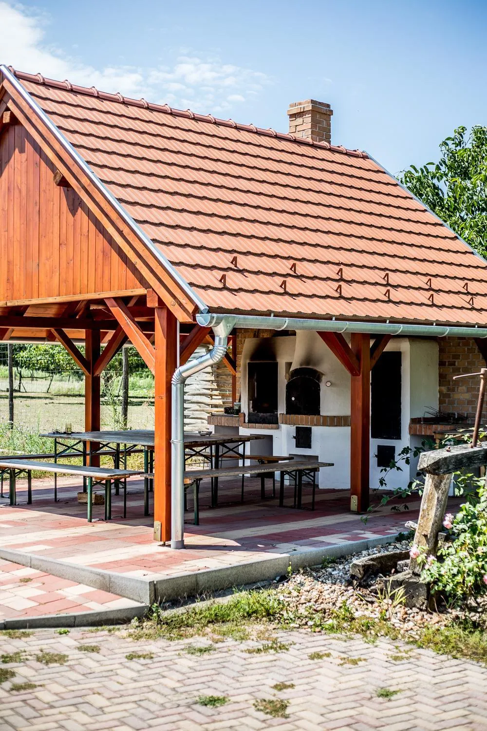 BBQ facilities in Nyirfa Apartmanház Döröske