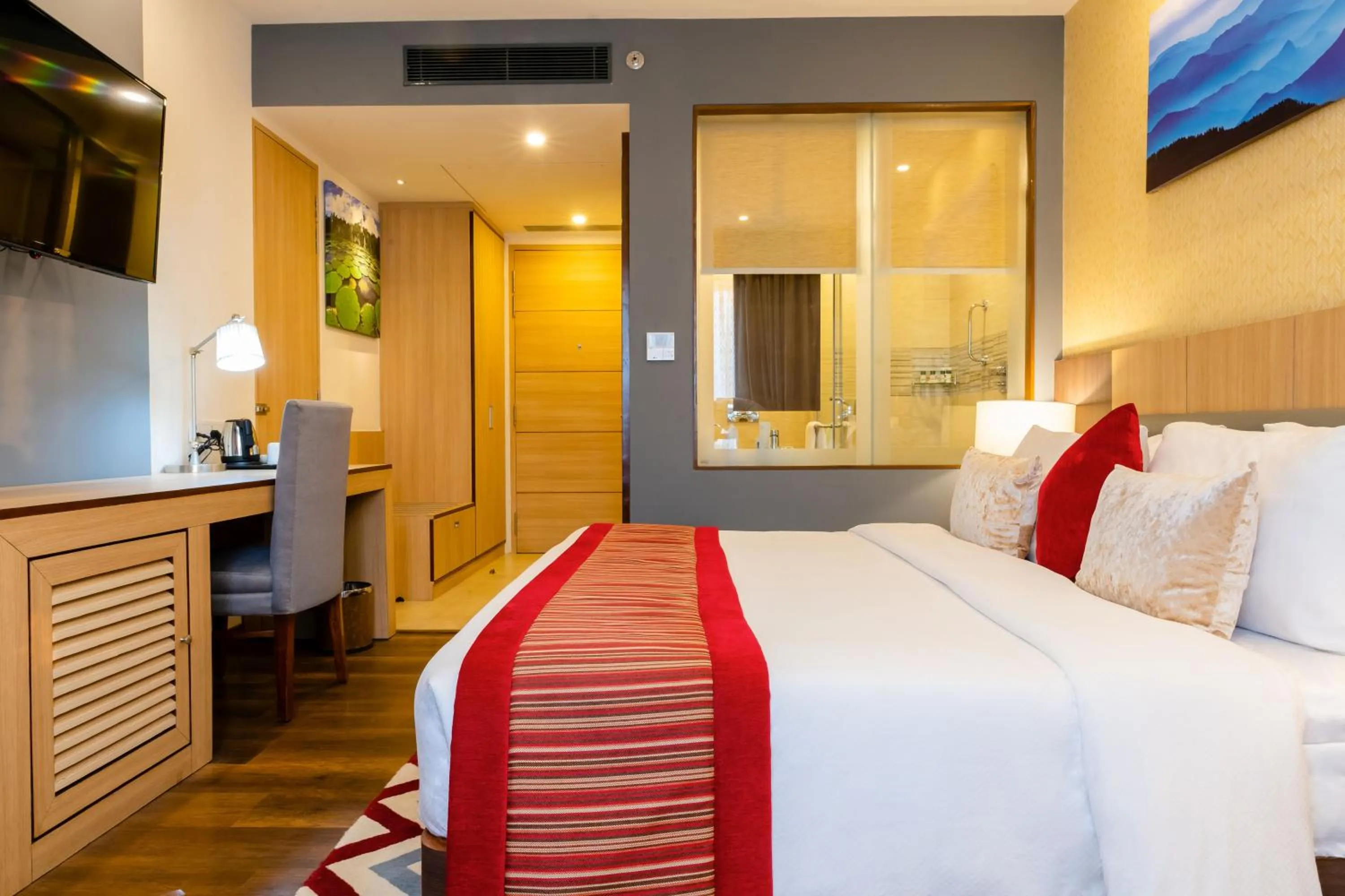 Photo of the whole room, Bed in The Fern Residency- Hotel Chitwan