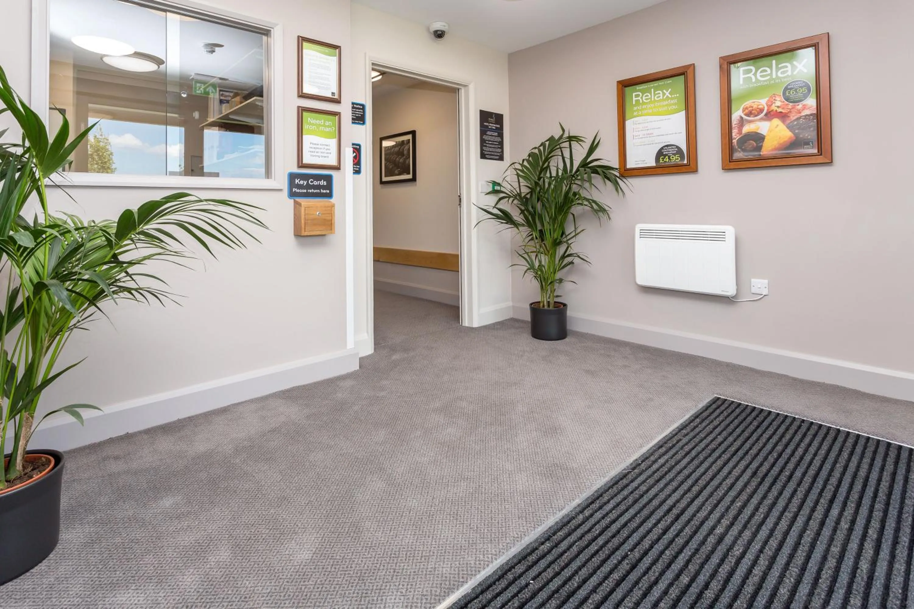 Lobby or reception in The Aviator, formerly Smugglers Cove, Clacton On Sea by Marston's Inns