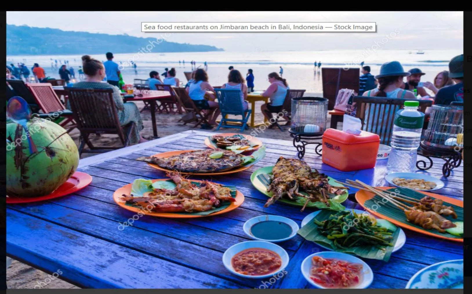 Food and drinks in Bali Bobo Hostel