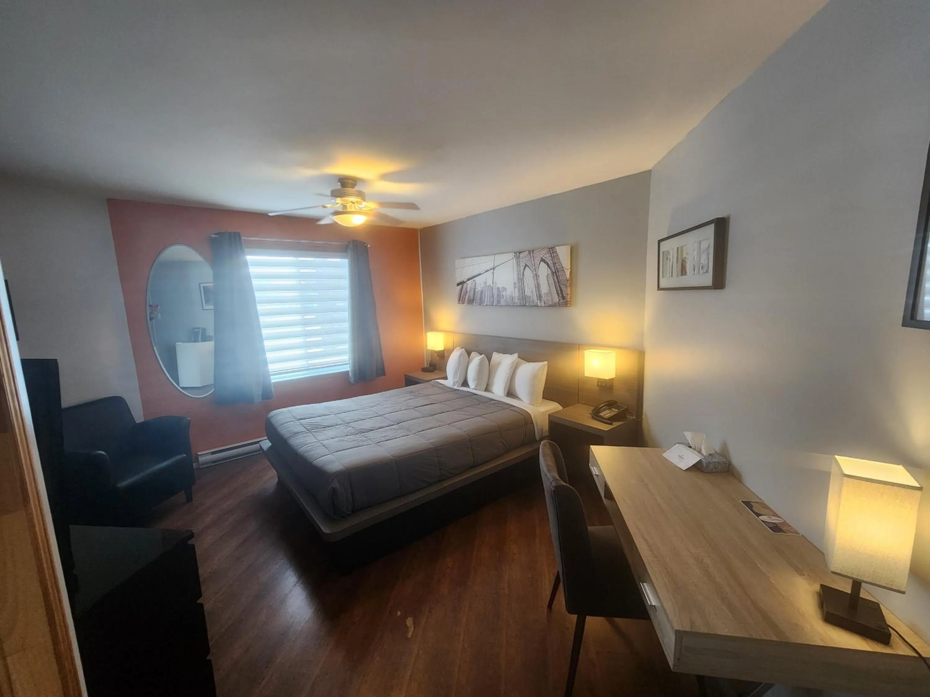 Bed in Motel Le Victo