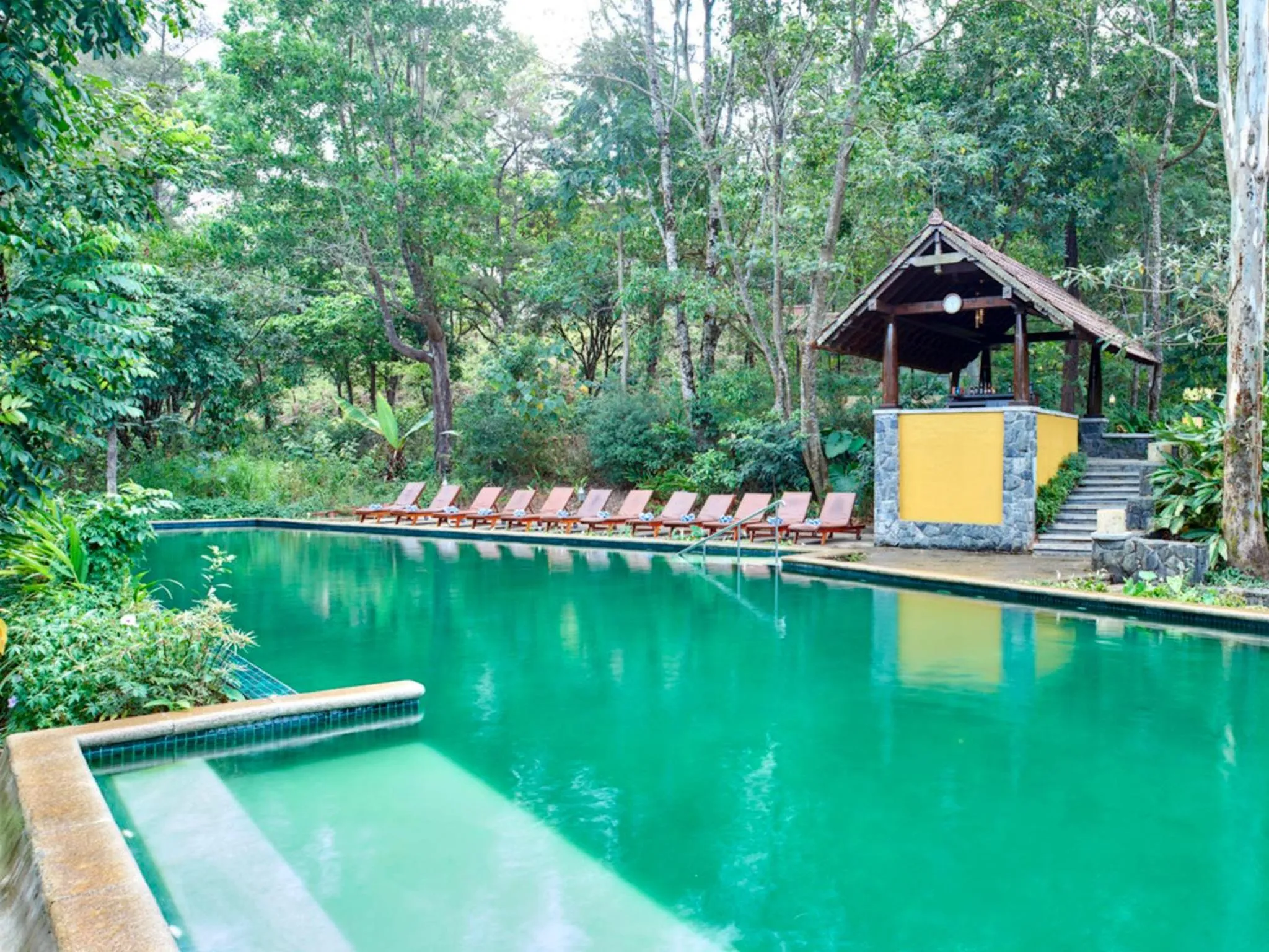 Swimming pool in Club Mahindra Madikeri, Coorg