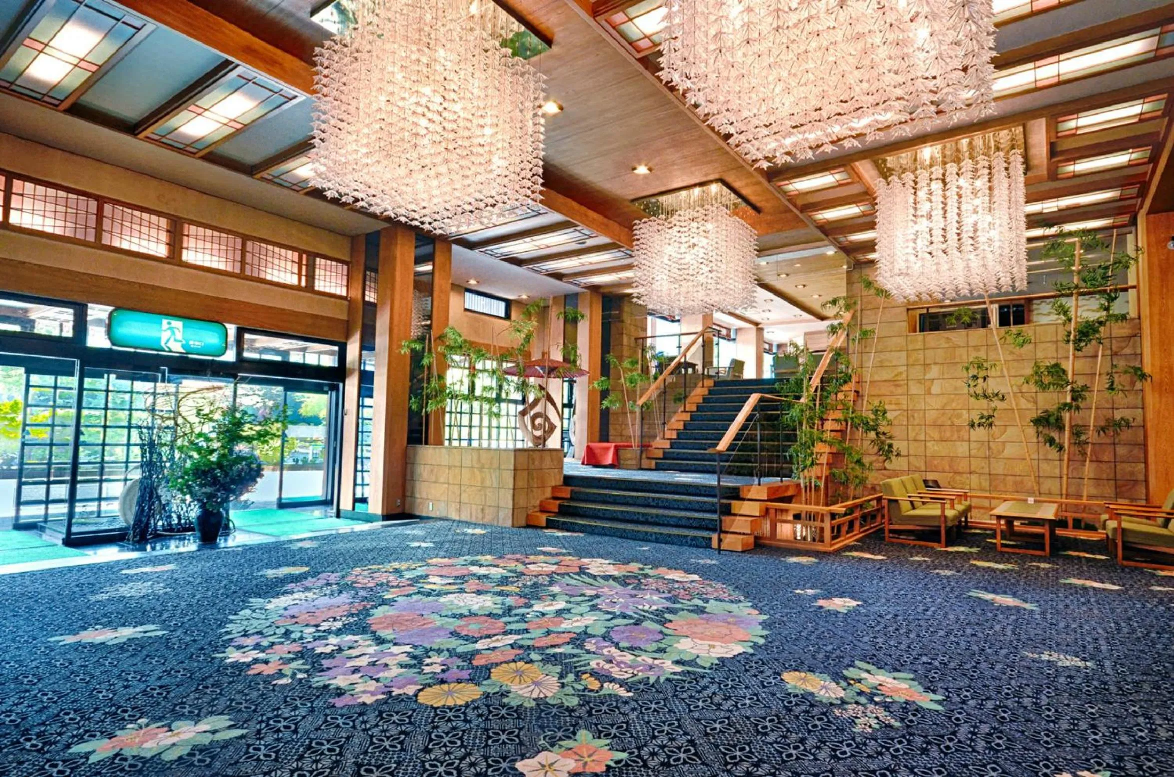 Lobby or reception in Fujikawaguchiko Onsen Konanso