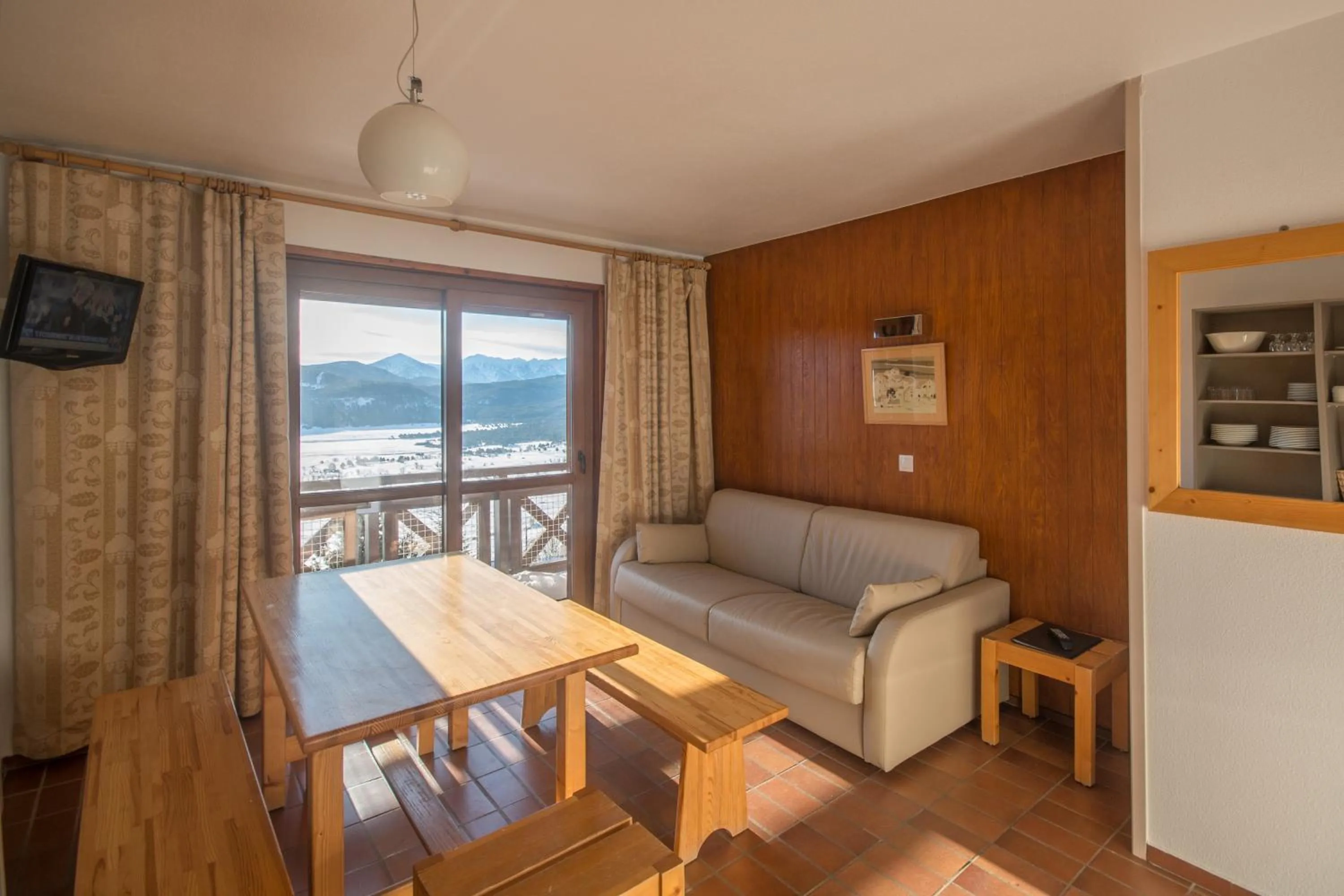 Living room in VVF Résidence Les Angles Pyrénées