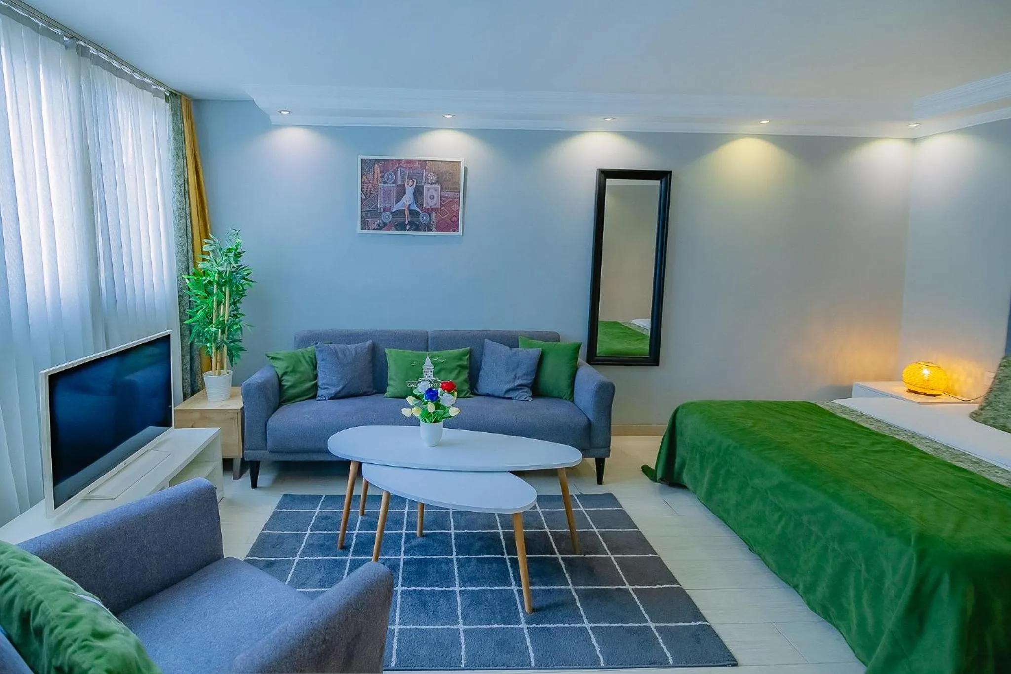 Bed in Galataport Flat Company