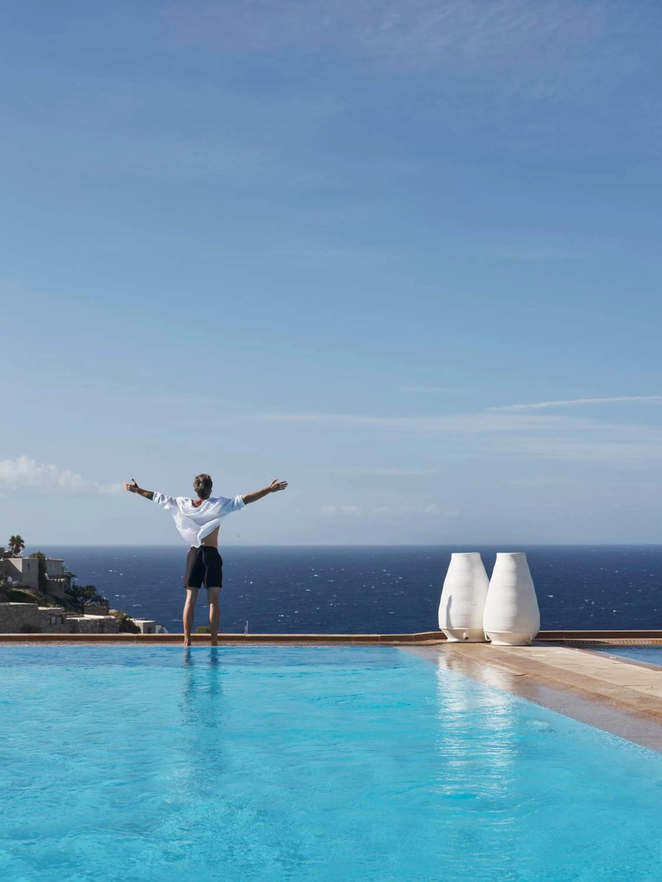 Swimming pool in Myconian Villa Collection - Preferred Hotels & Resorts