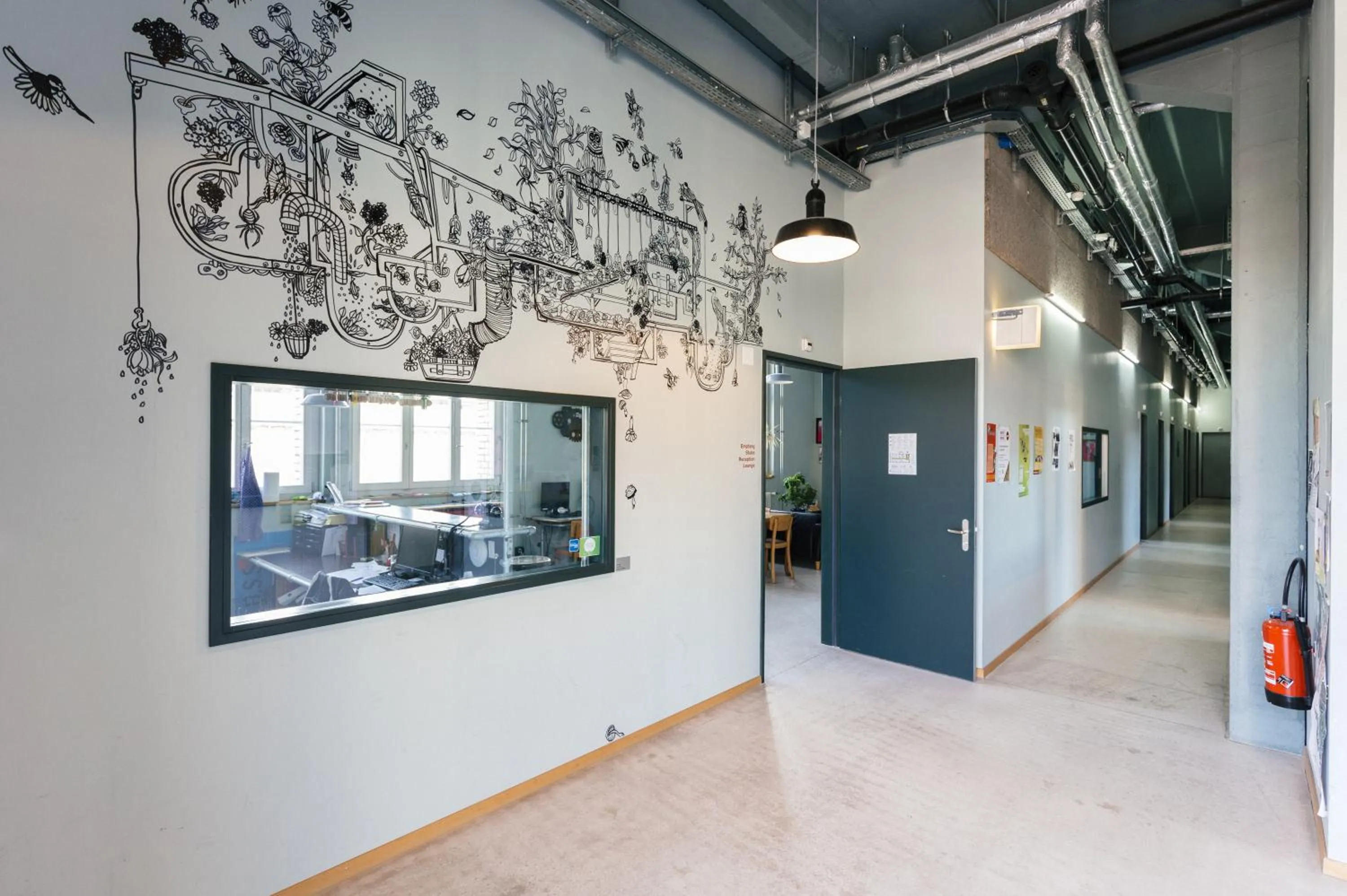 Lobby or reception in Depot 195 - Hostel Winterthur