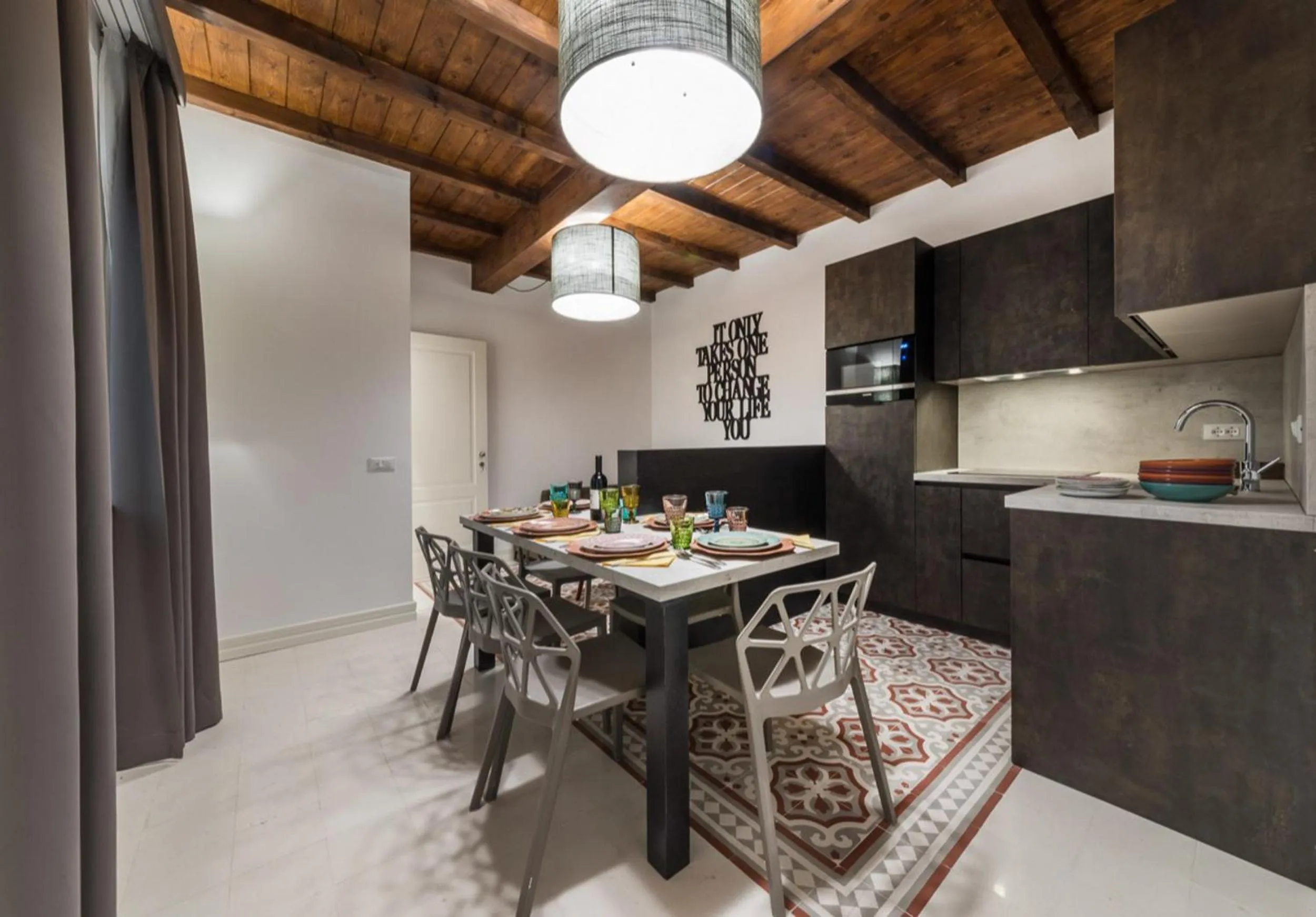 Kitchen or kitchenette in Dolcevita Apartments