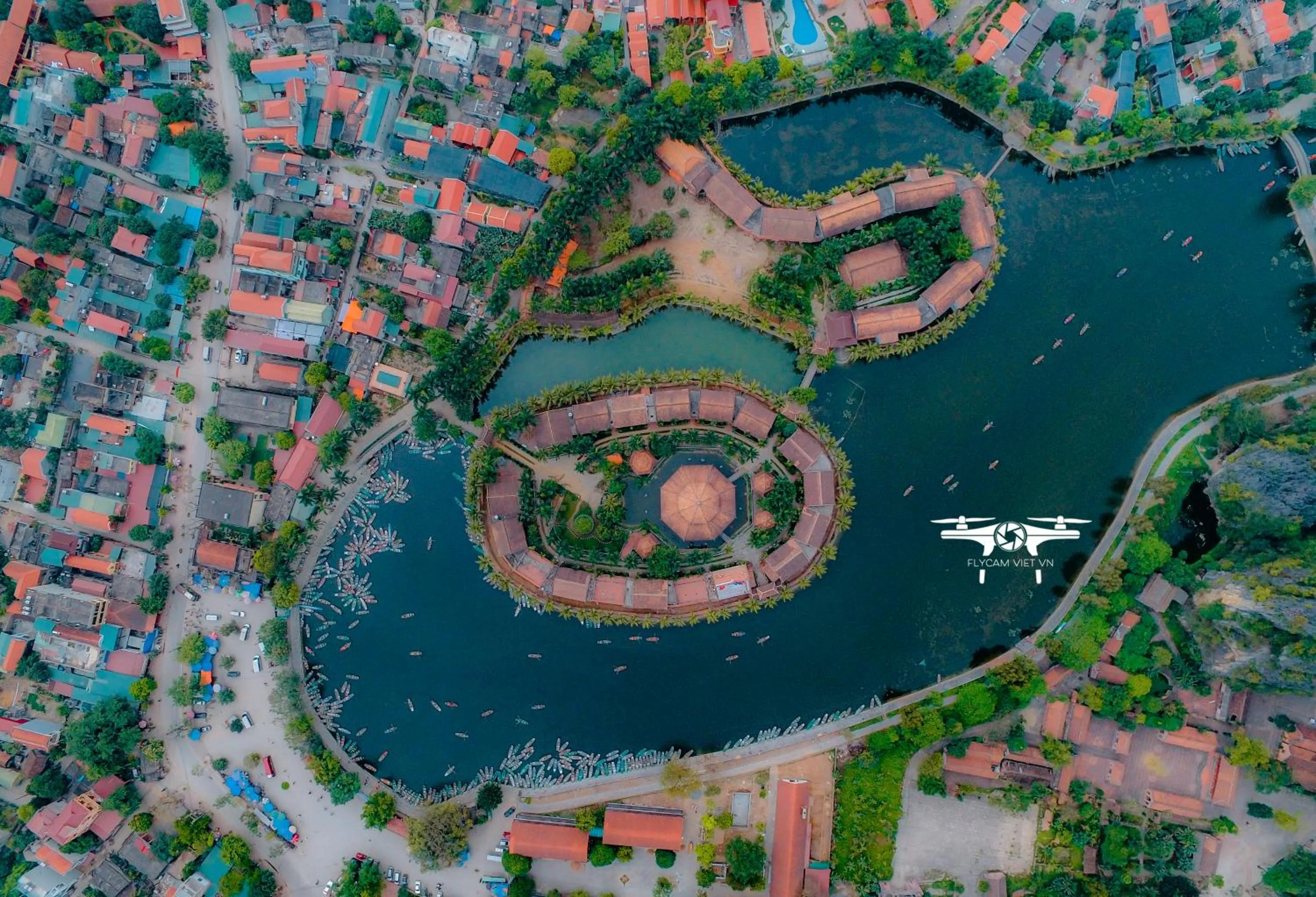 Bird's eye view in Tam Coc Ngo Đong Homestay