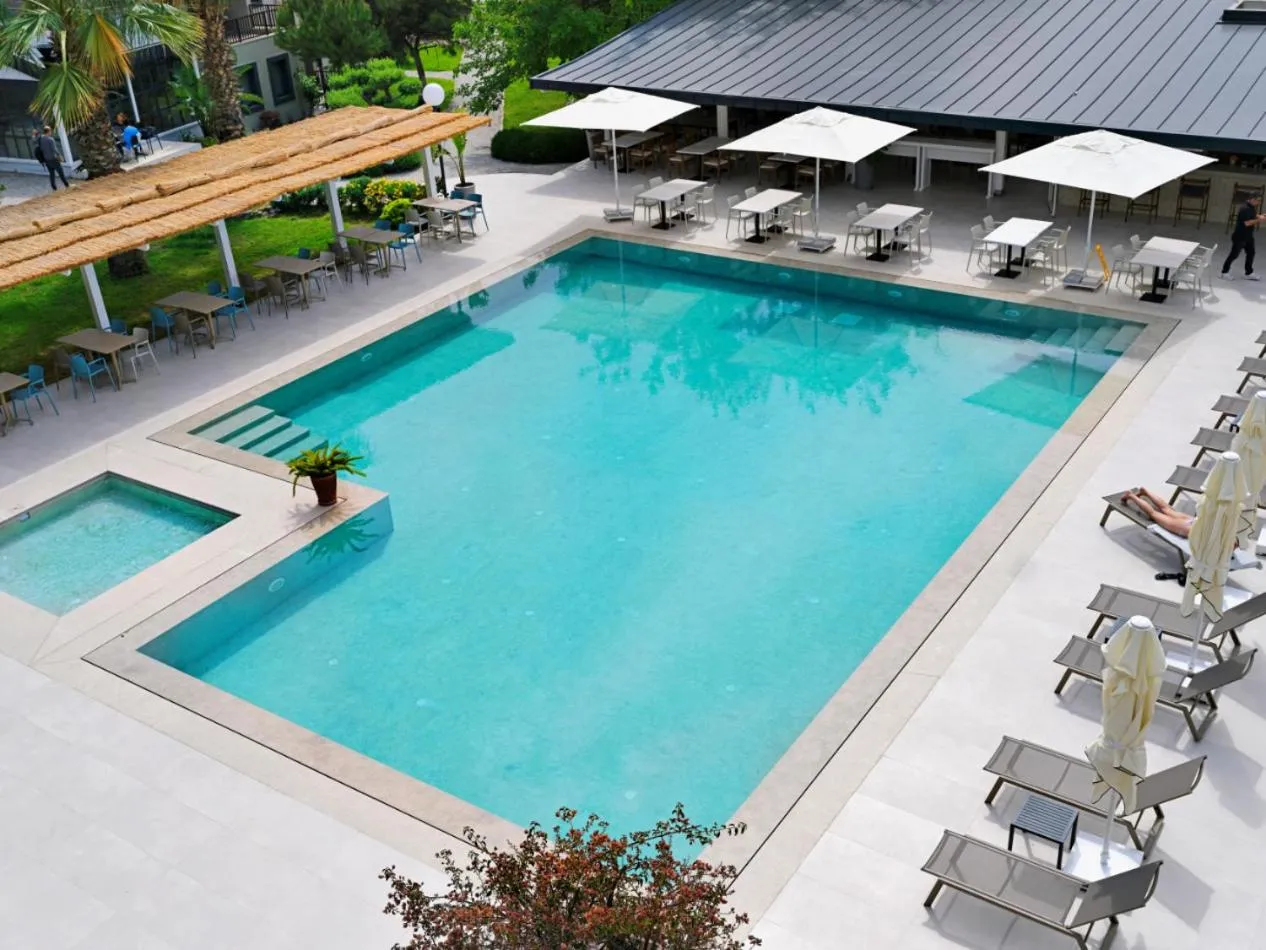 Pool view in Dorman Suites