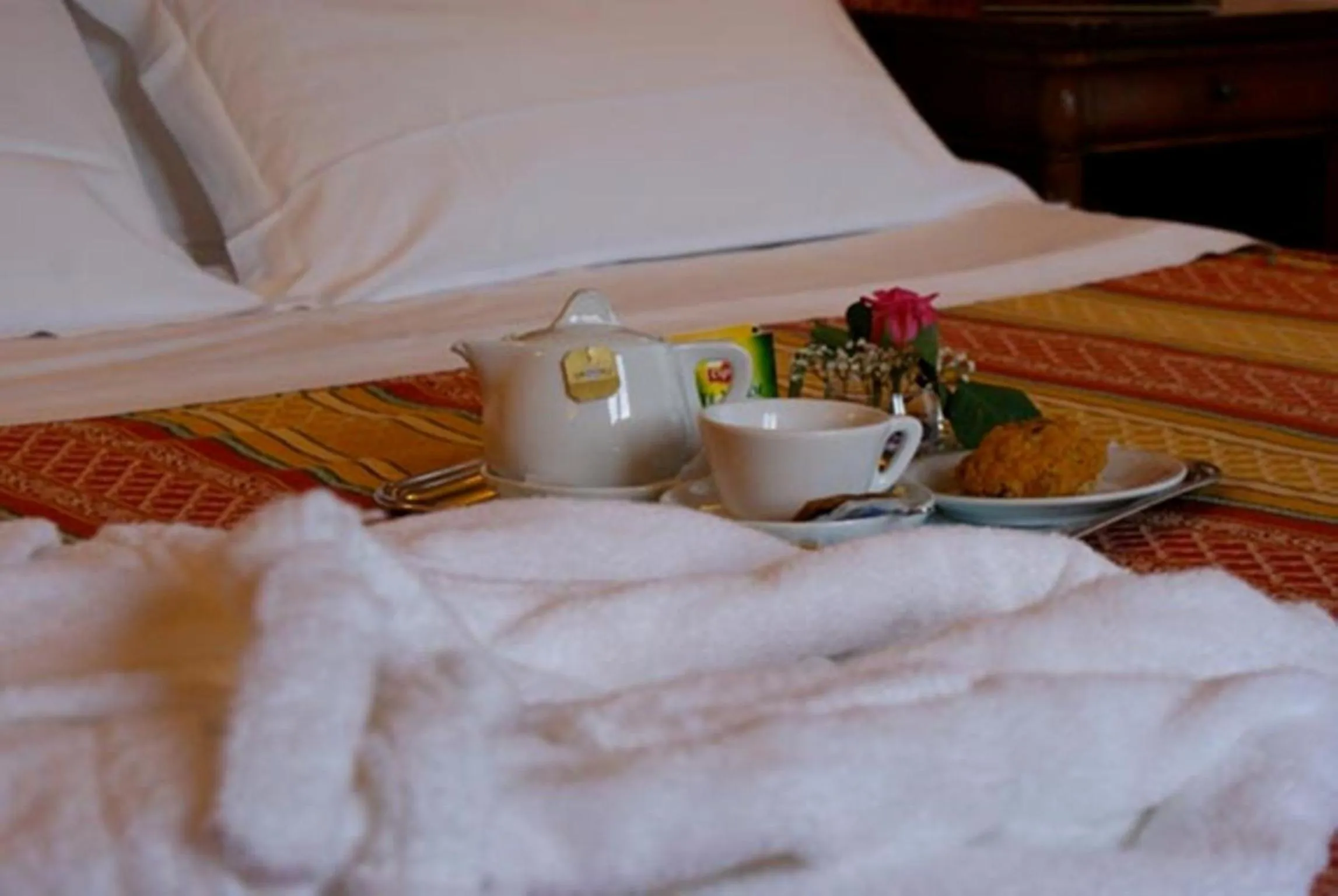 Decorative detail, Bed in Hotel Progresso