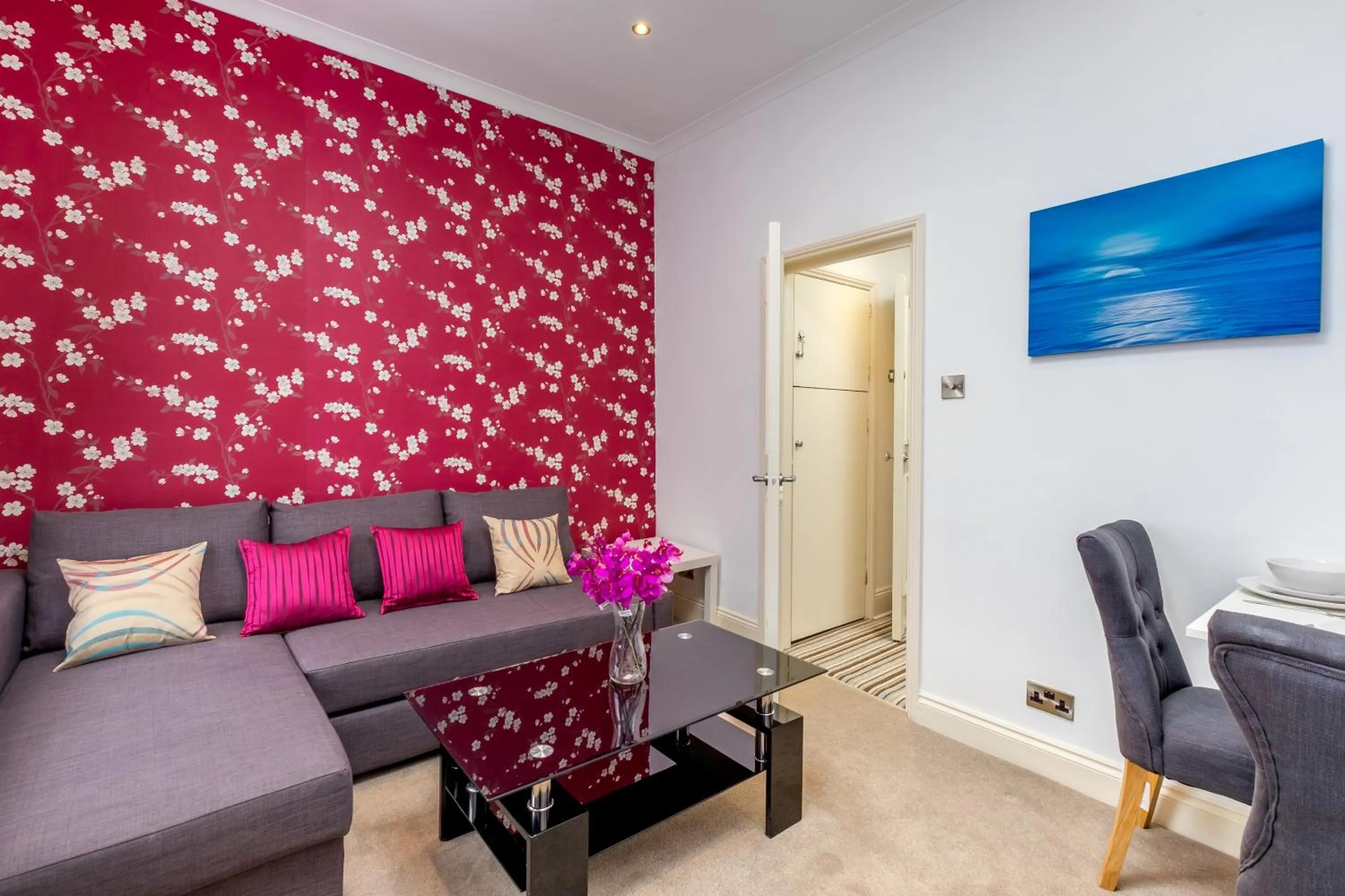 Seating area in Marylebone Apartments