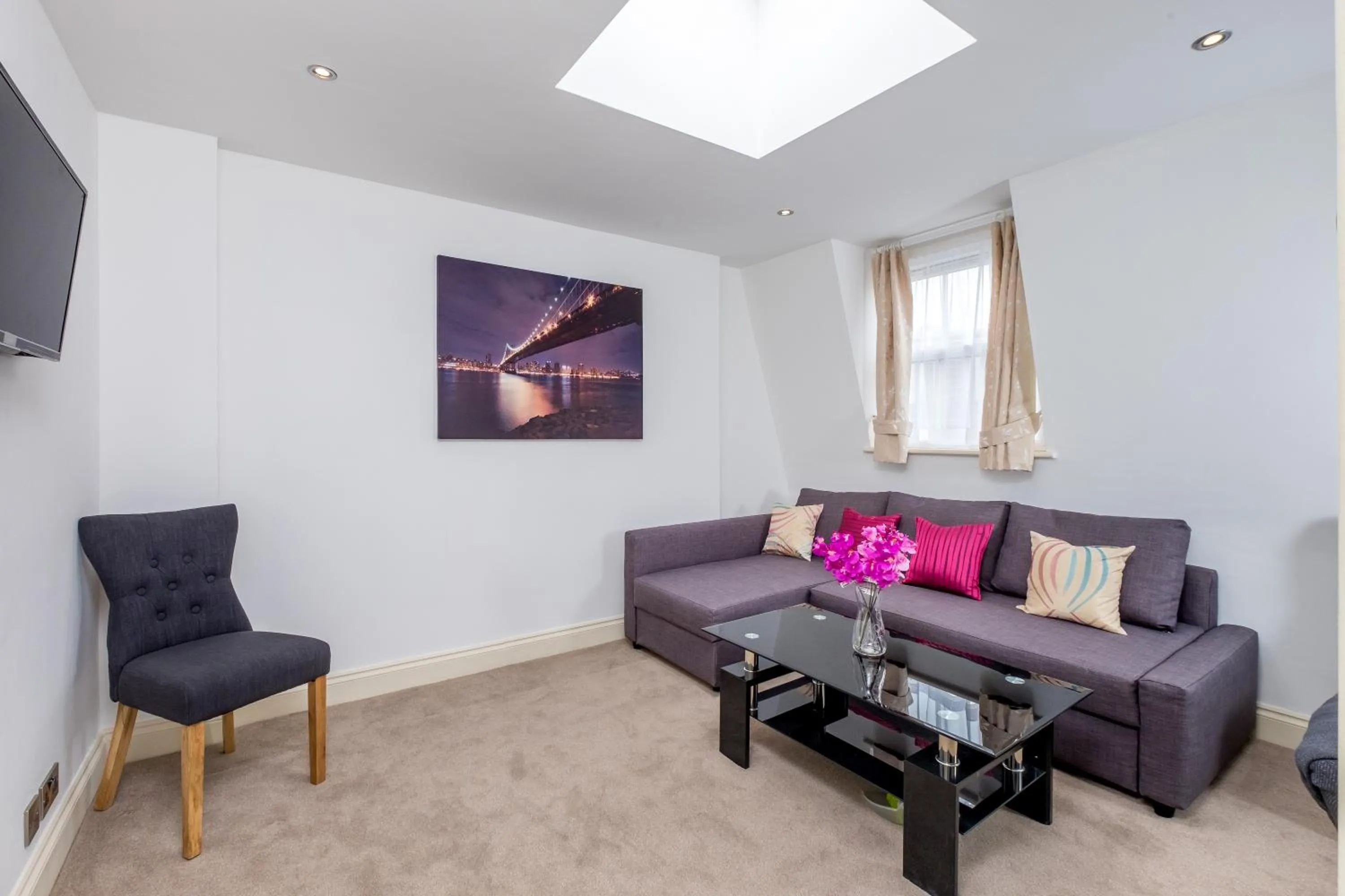 Seating area in Marylebone Apartments