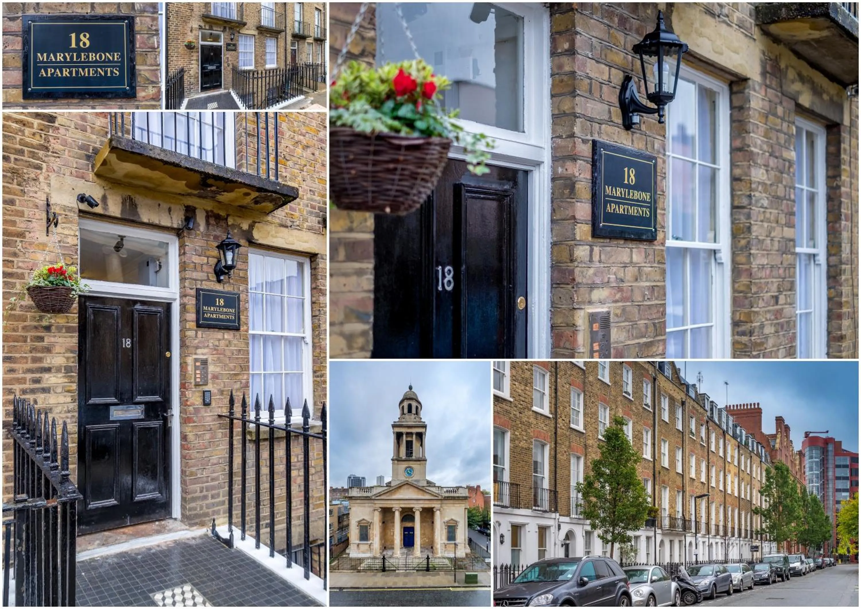 Facade/entrance in Marylebone Apartments