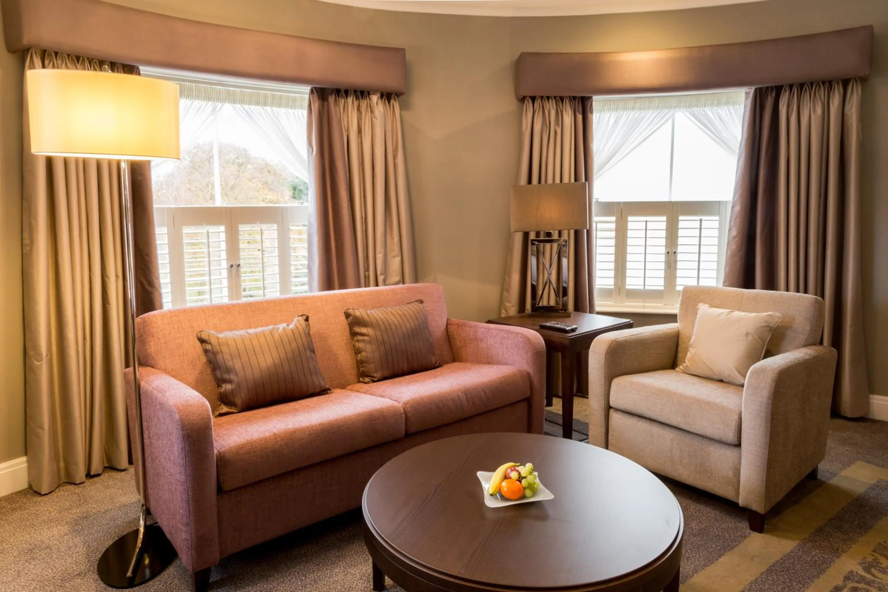 Seating area in Oakley Hall Hotel